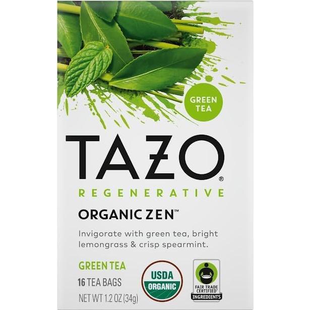 Té Orgánico Regenerativo TAZO - Calmante Manzanilla y Zen 16 CT