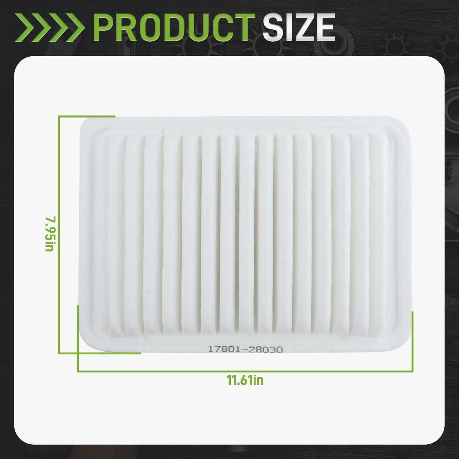 Filtro de Aire del Motor CARBBIA para Toyota Camry y Venza