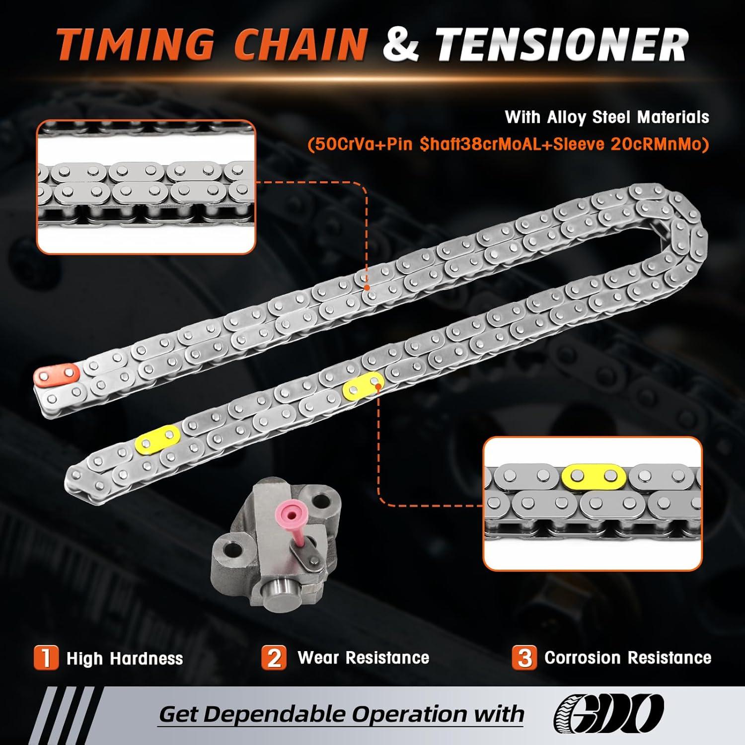 Kit de cadena de distribución GDO 2.5L con engranaje VVT