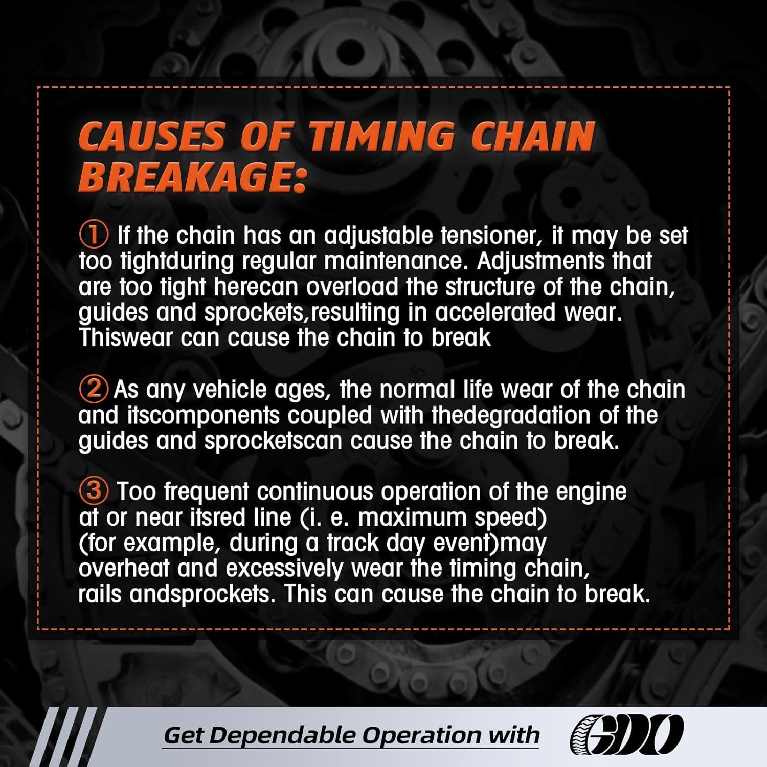 Kit de cadena de distribución GDO 2.5L con engranaje VVT