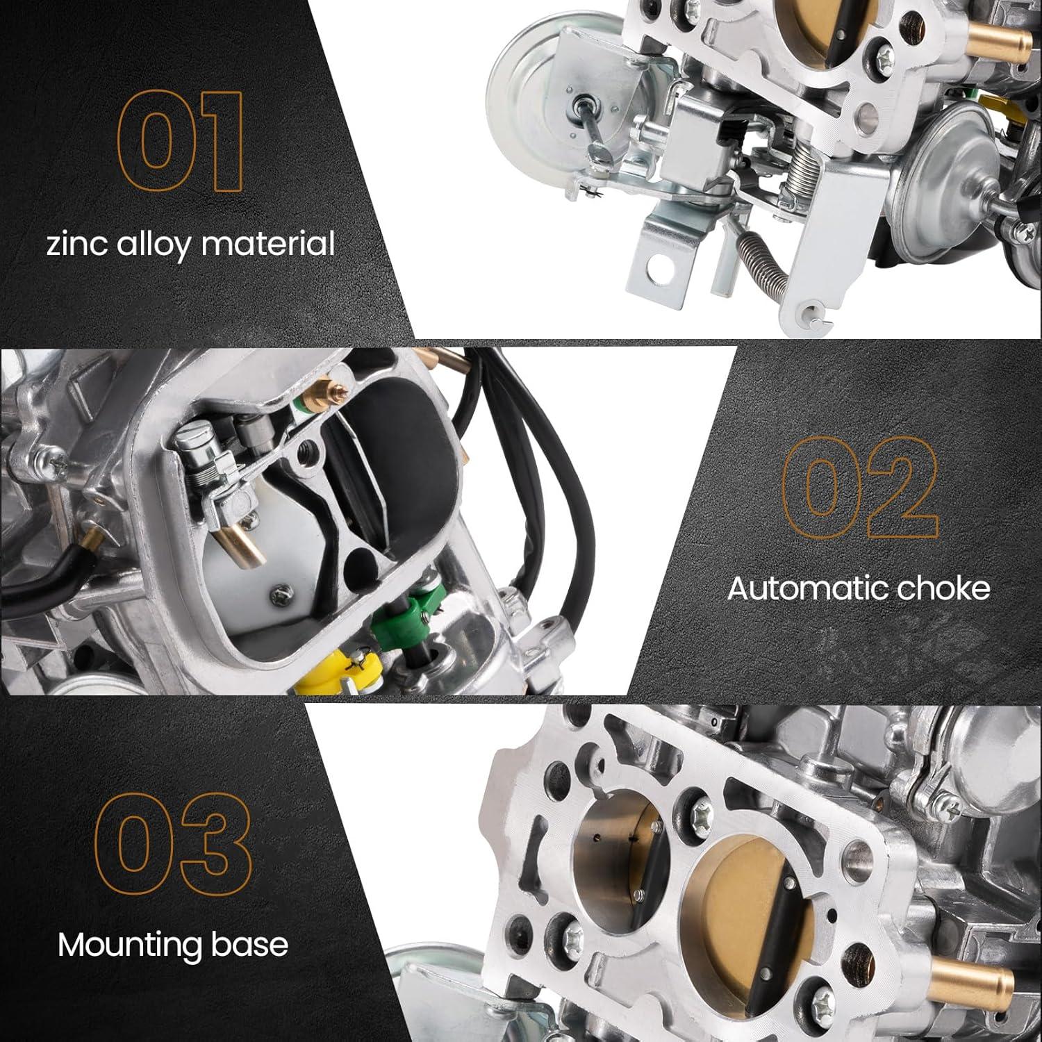 Carburador maXpeedingrods TOY-505 2 Barriles 2.4L para Toyota Pickup 1981-1986