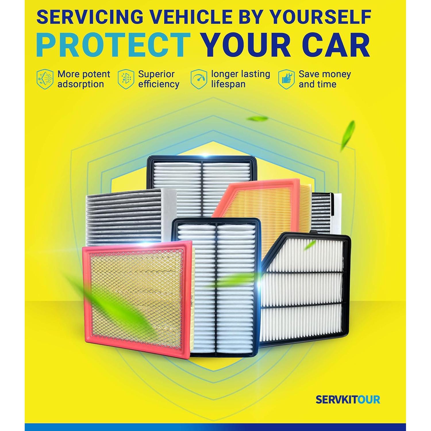 Kit de Filtros de Aire SERVKITOUR para Tundra y Sequoia 2022-2025