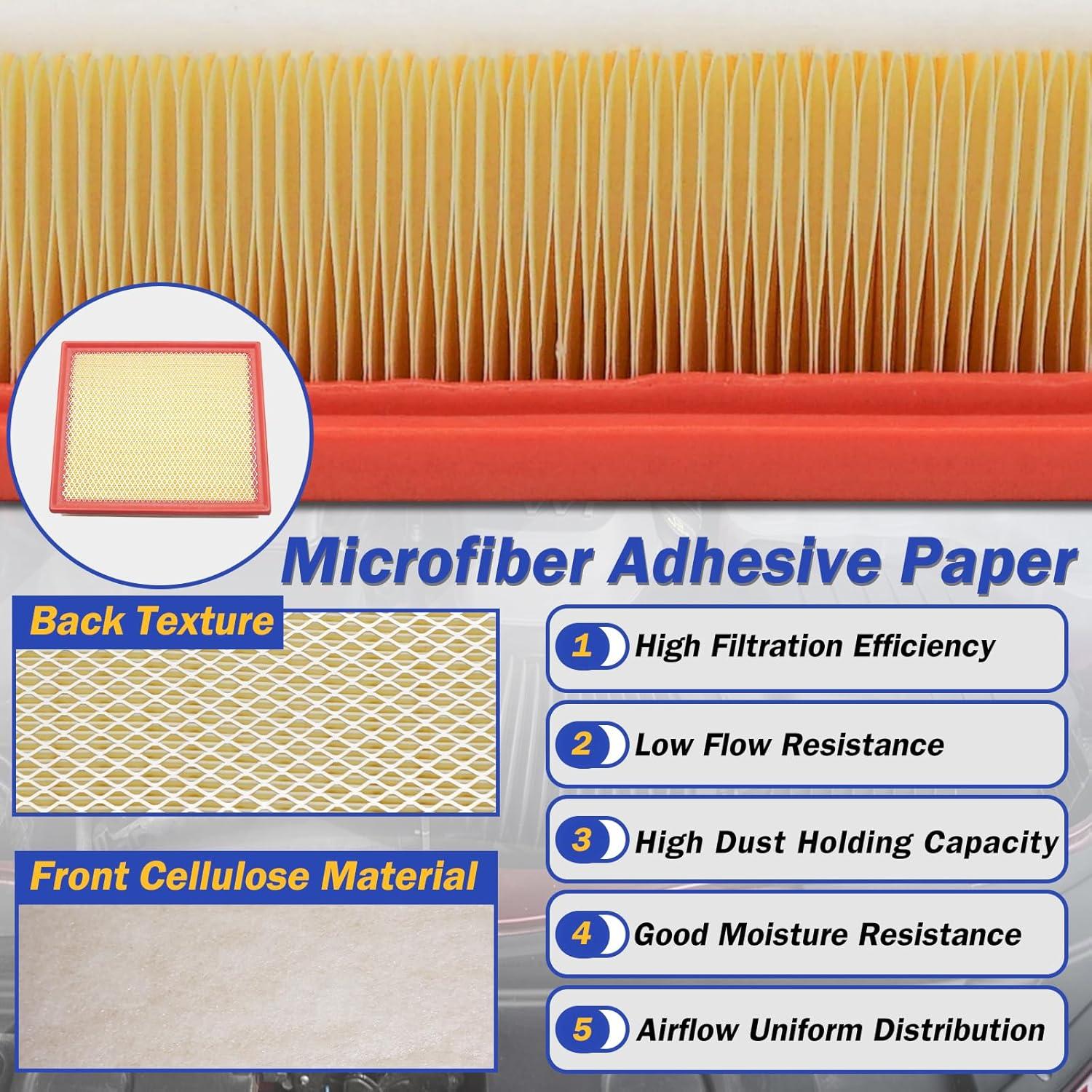 Filtro de aire motor X4XZ CA11895 para Toyota Tacoma, Sequoia, Tundra