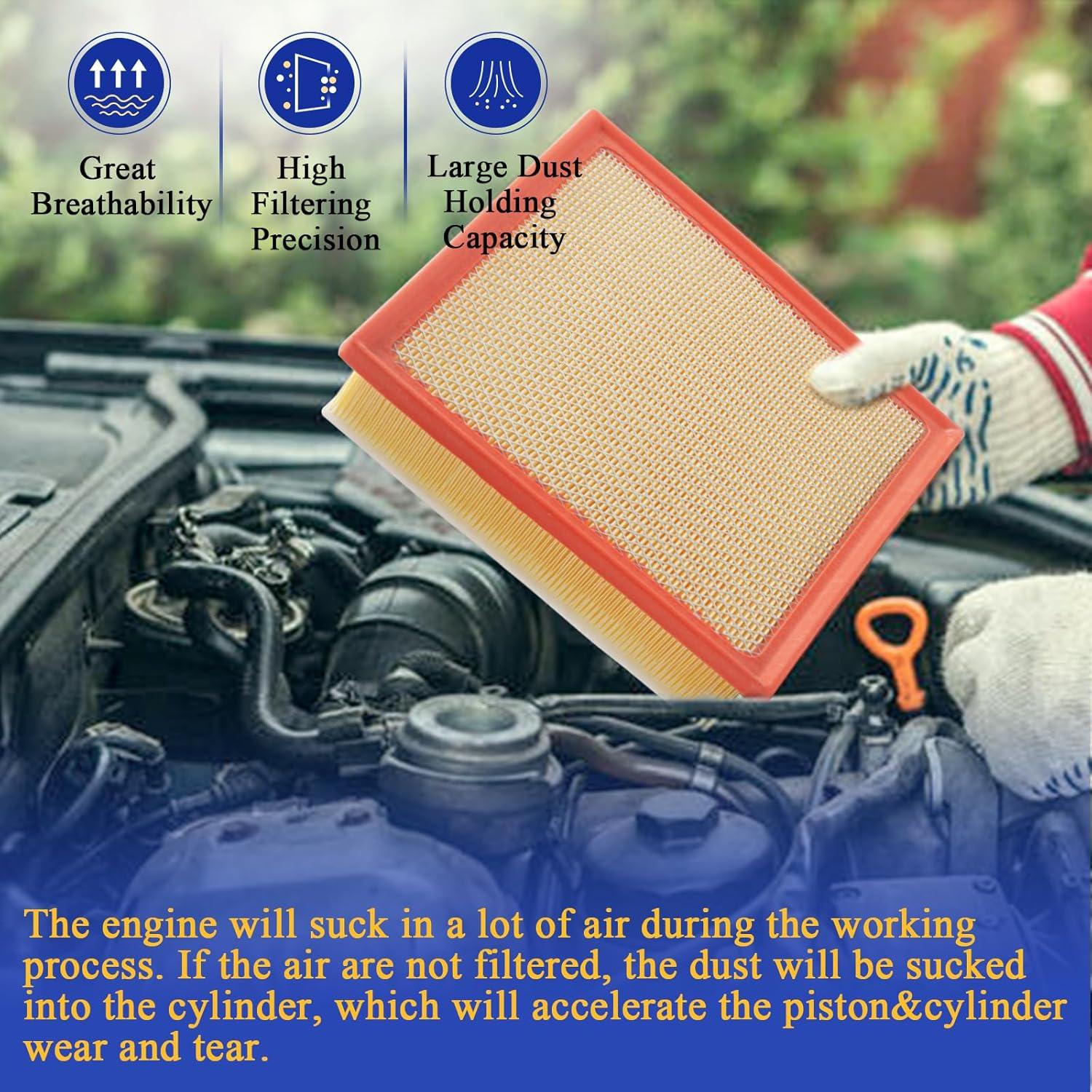 Filtro de aire motor X4XZ CA11895 para Toyota Tacoma, Sequoia, Tundra