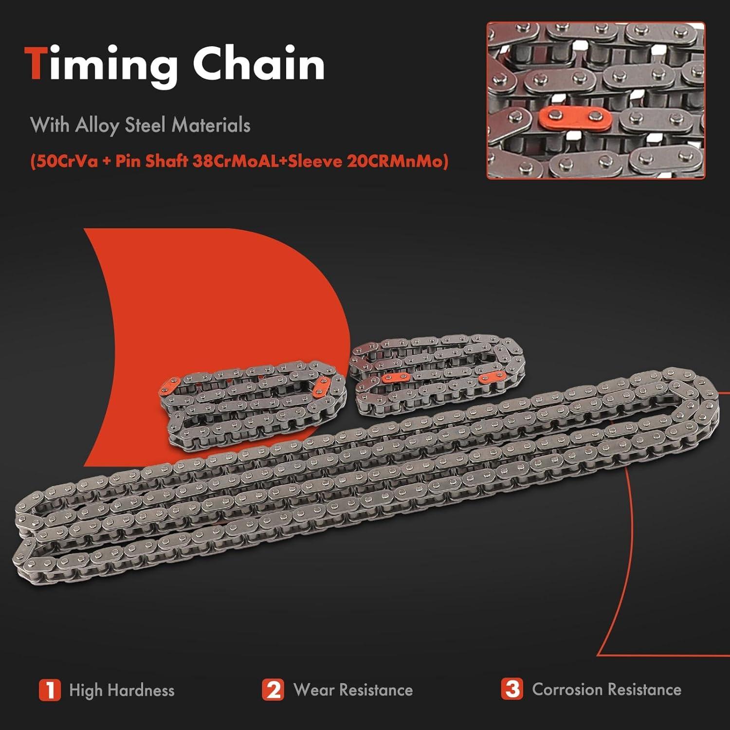 Kit de Cadena de Tiempo A-Premium 10 Piezas para Toyota y Lexus