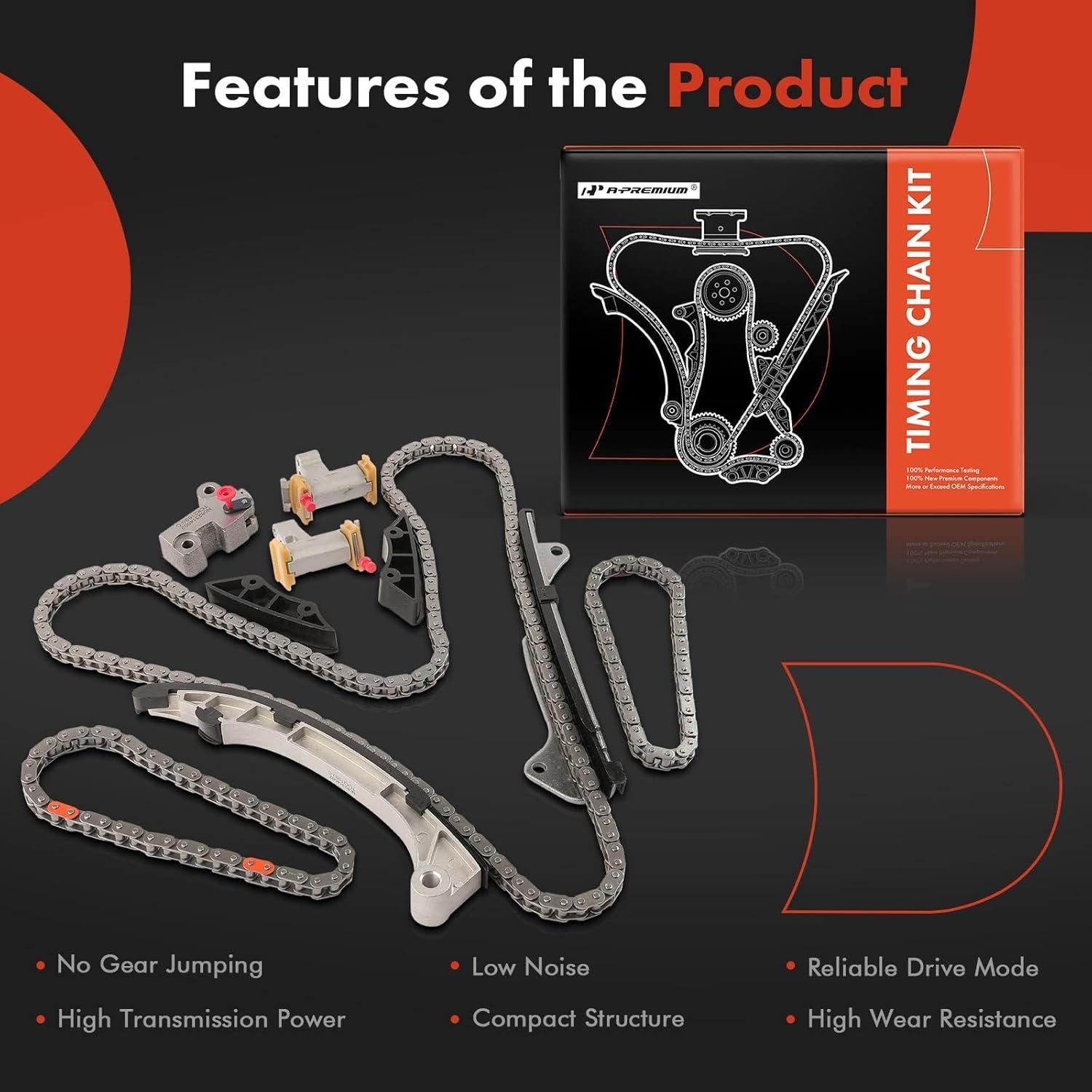 Kit de Cadena de Tiempo A-Premium 10 Piezas para Toyota y Lexus