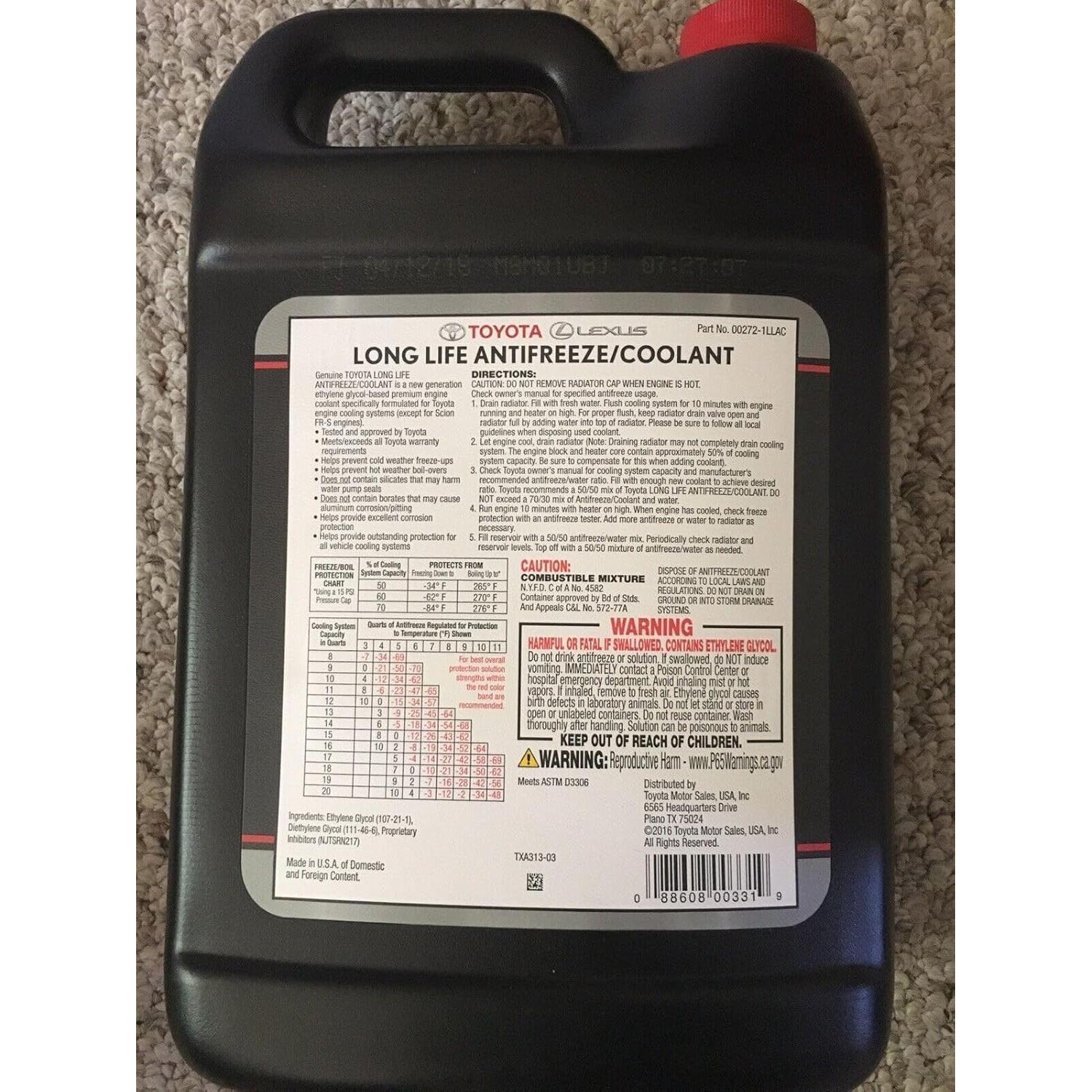 Anticongelante Refrigerante Toyota 00272-1LLAC 4.49 kg