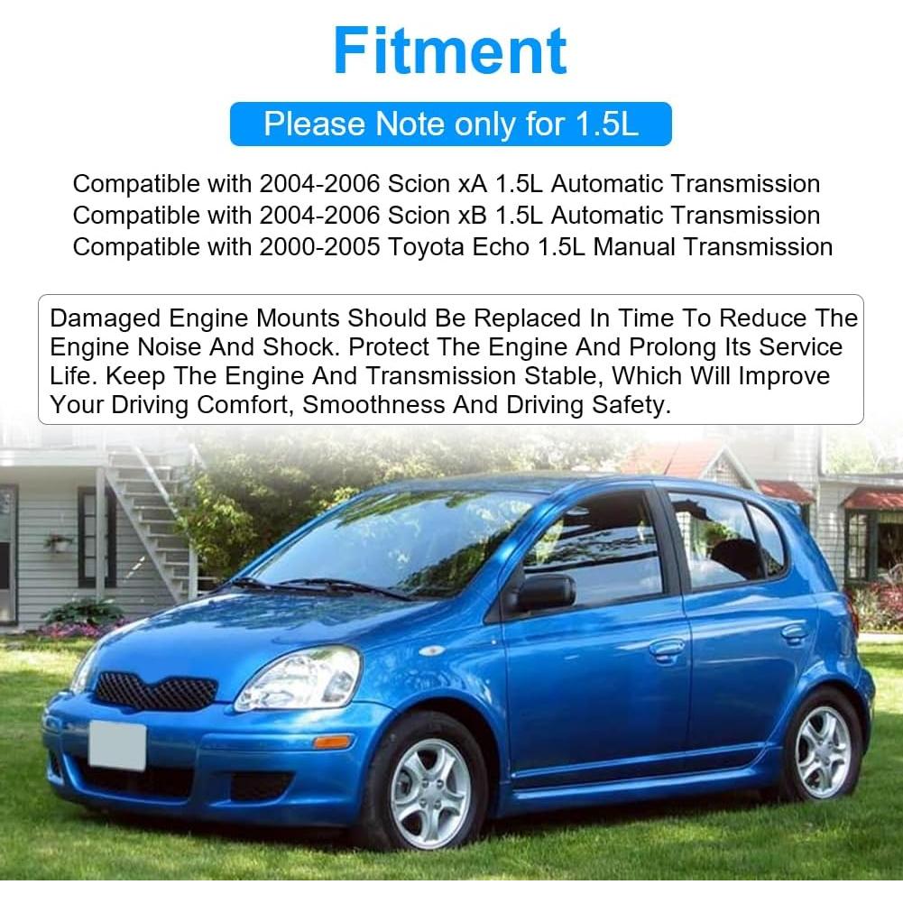 Kit de Soportes de Motor y Transmisión JDMON 3 Piezas Toyota Echo 1.5L