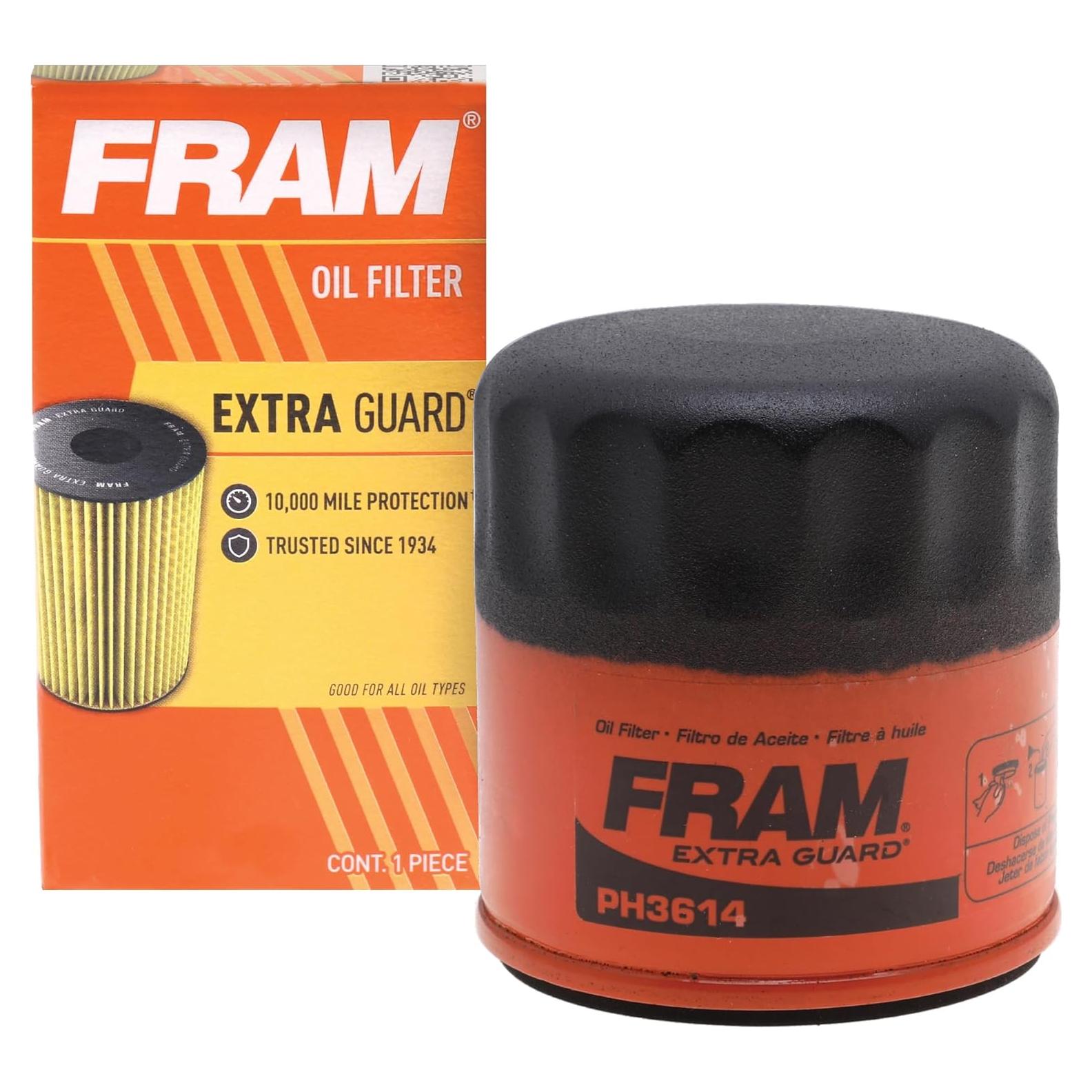 Filtro de aceite FRAM Extra Guard PH3614 para motor 16,093 km