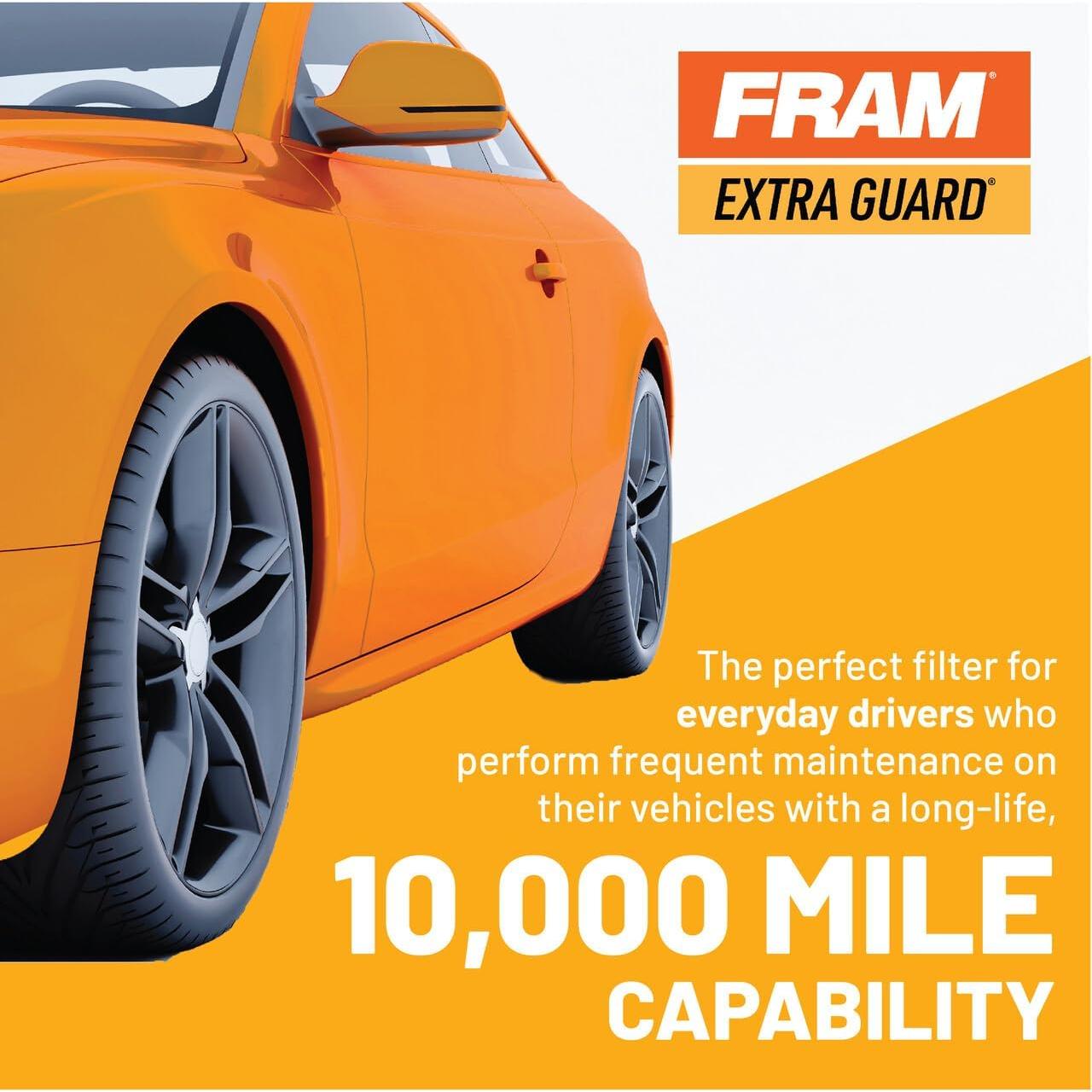 Filtro de aceite FRAM Extra Guard PH3614 para motor 16,093 km