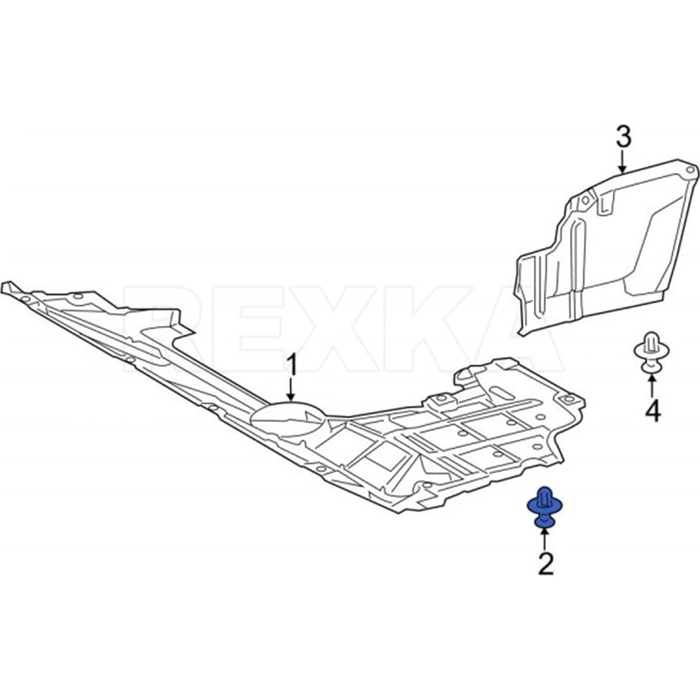 Clips de Retención Rexka 15pcs para Toyota y Lexus OEM