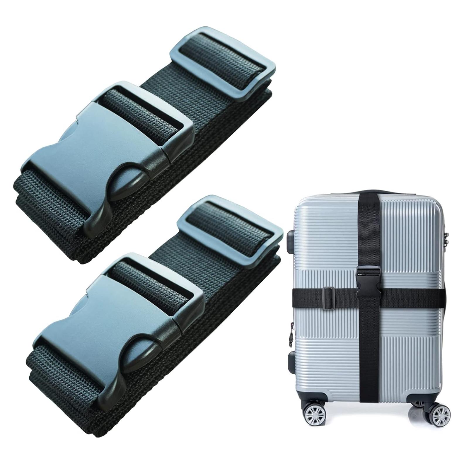 Correa de Equipaje Ajustable VVEIFO 198 cm x 5 cm 2 Pcs