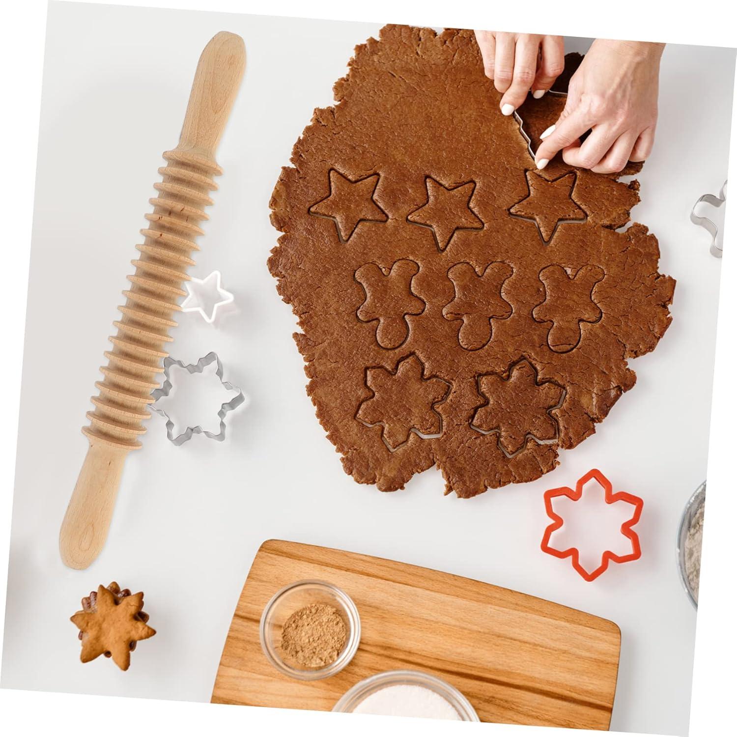 Rodillo de Madera GOOHOCHY para Cortar Espagueti 33x4cm