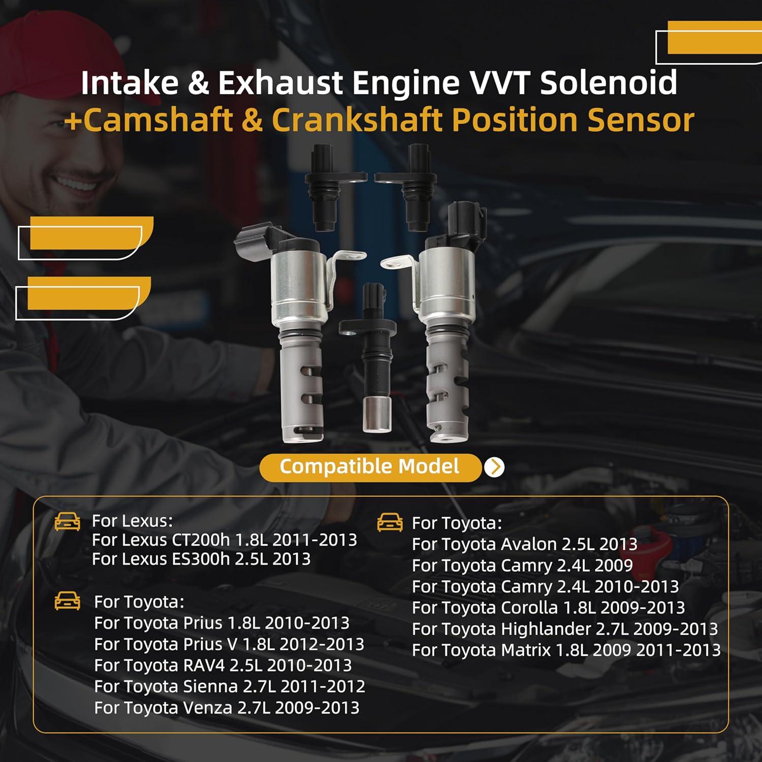VVT Solenoide y Sensores de Posición para Lexus y Toyota