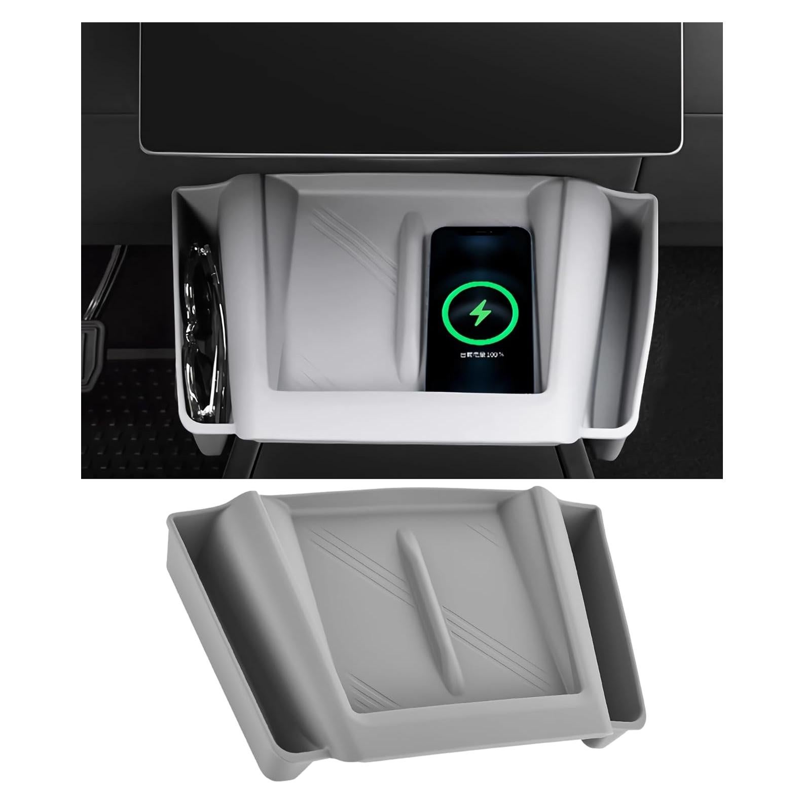 Organizador de Consola Central Tesla Model 3 Highland 2024 Gris