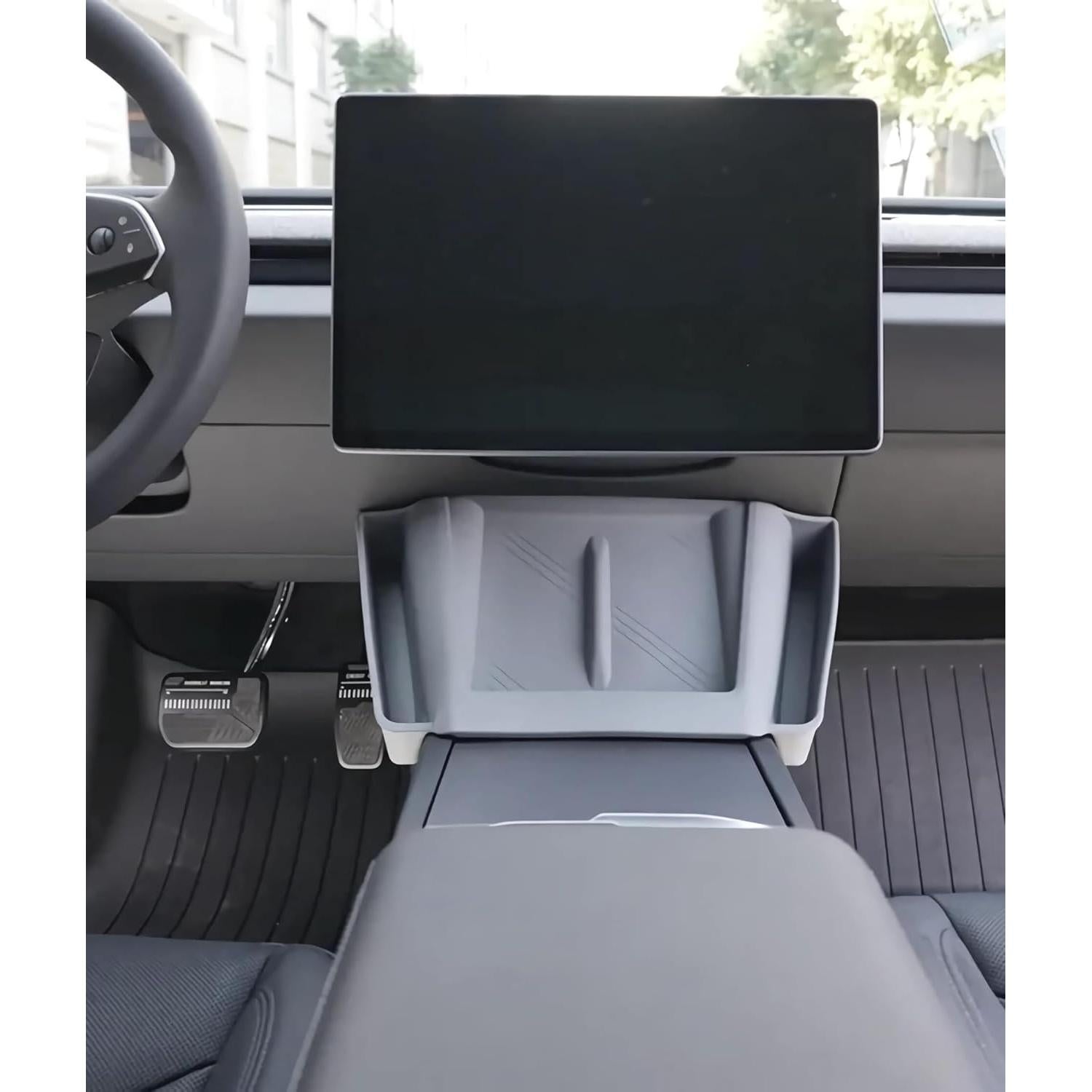 Organizador de Consola Central Tesla Model 3 Highland 2024 Gris