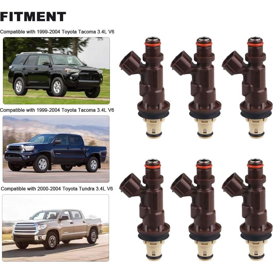 Inyectores de Combustible JDMON para Toyota 4Runner Tacoma 3.4L V6