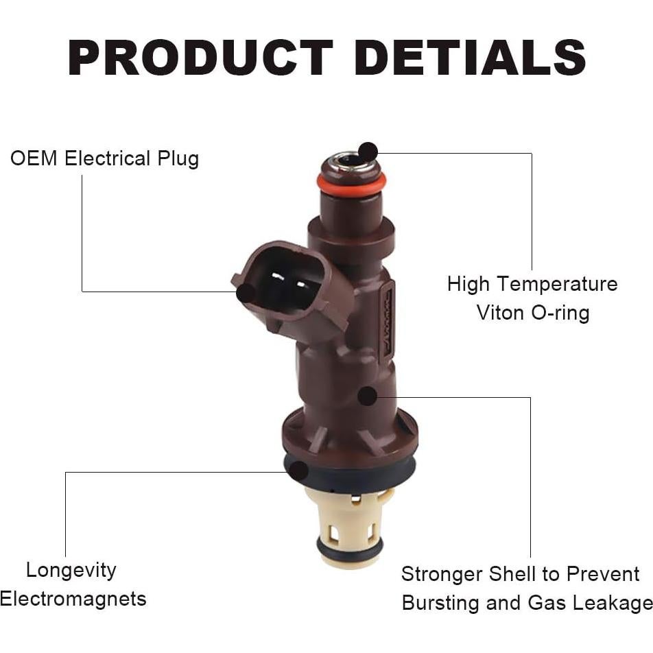 Inyectores de Combustible JDMON para Toyota 4Runner Tacoma 3.4L V6