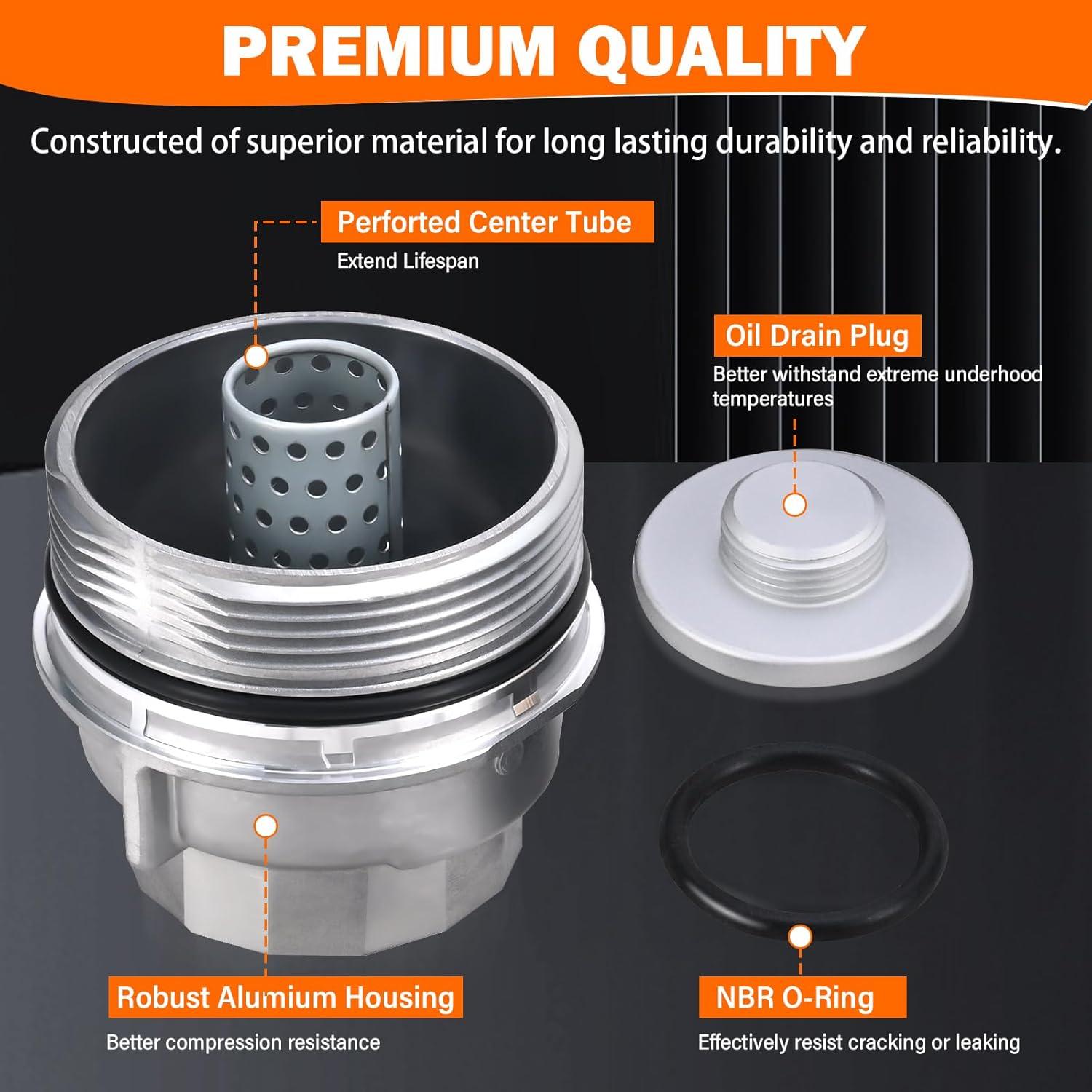 Conjunto Tapa Alojamiento Filtro Aceite Yinlowa Toyota Lexus