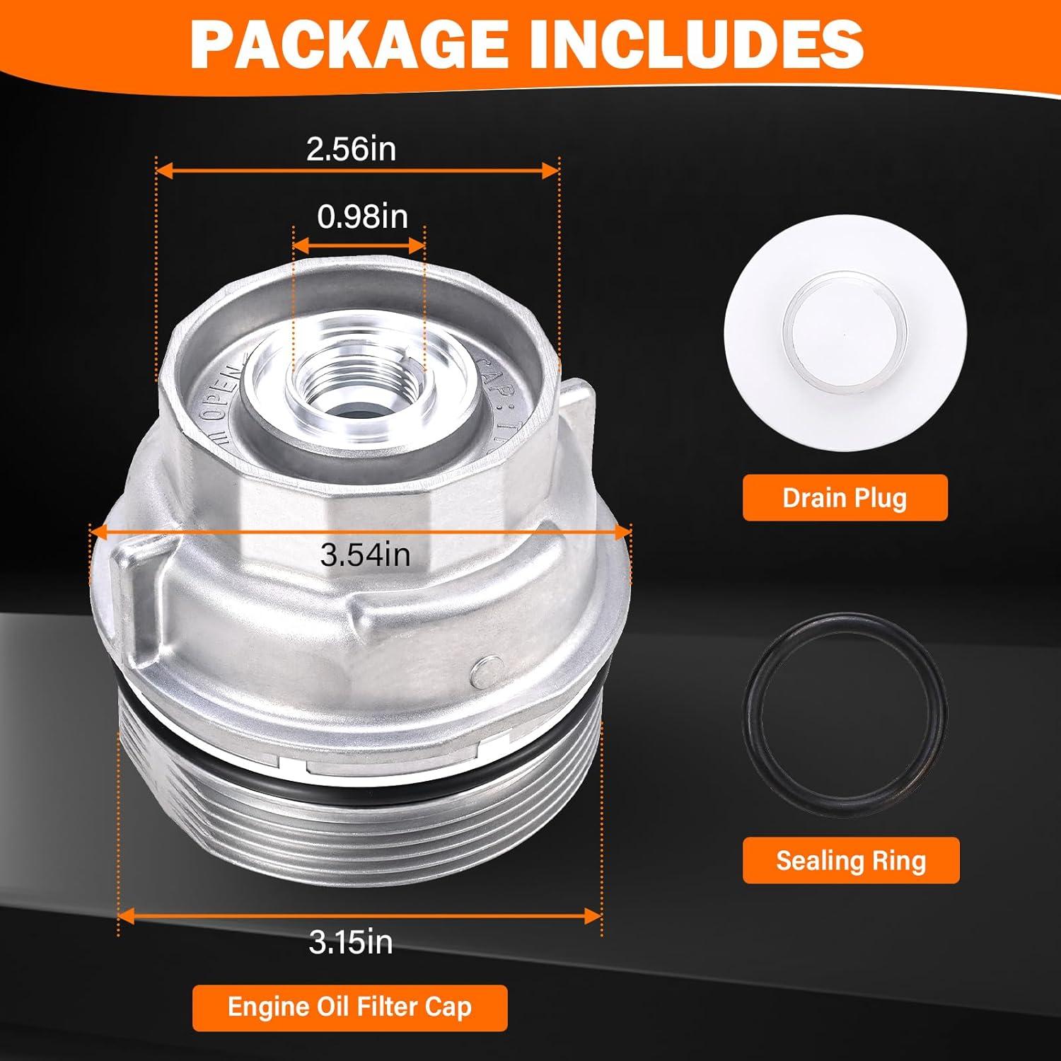 Conjunto Tapa Alojamiento Filtro Aceite Yinlowa Toyota Lexus