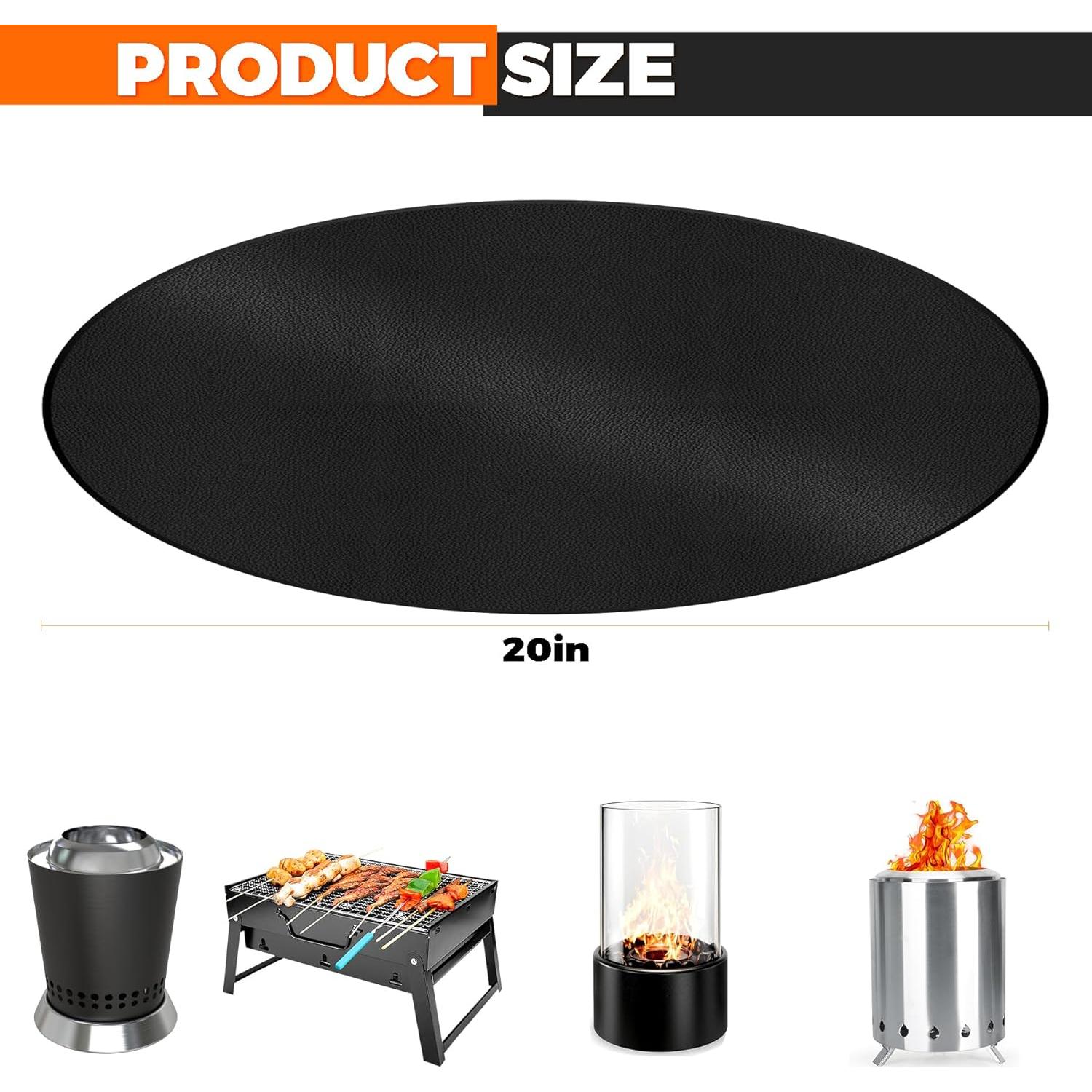 Mat de Fuego ZCHLPTZUP 50.8 cm Resistente al Calor para BBQ