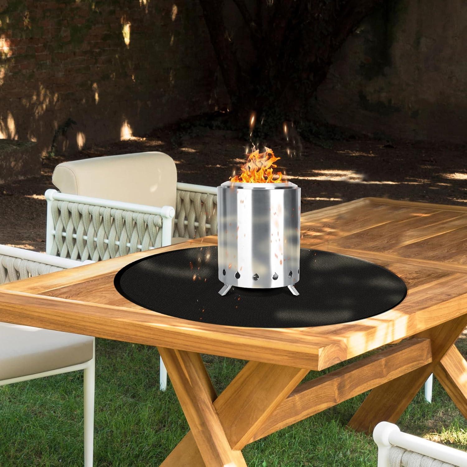 Mat de Fuego ZCHLPTZUP 50.8 cm Resistente al Calor para BBQ