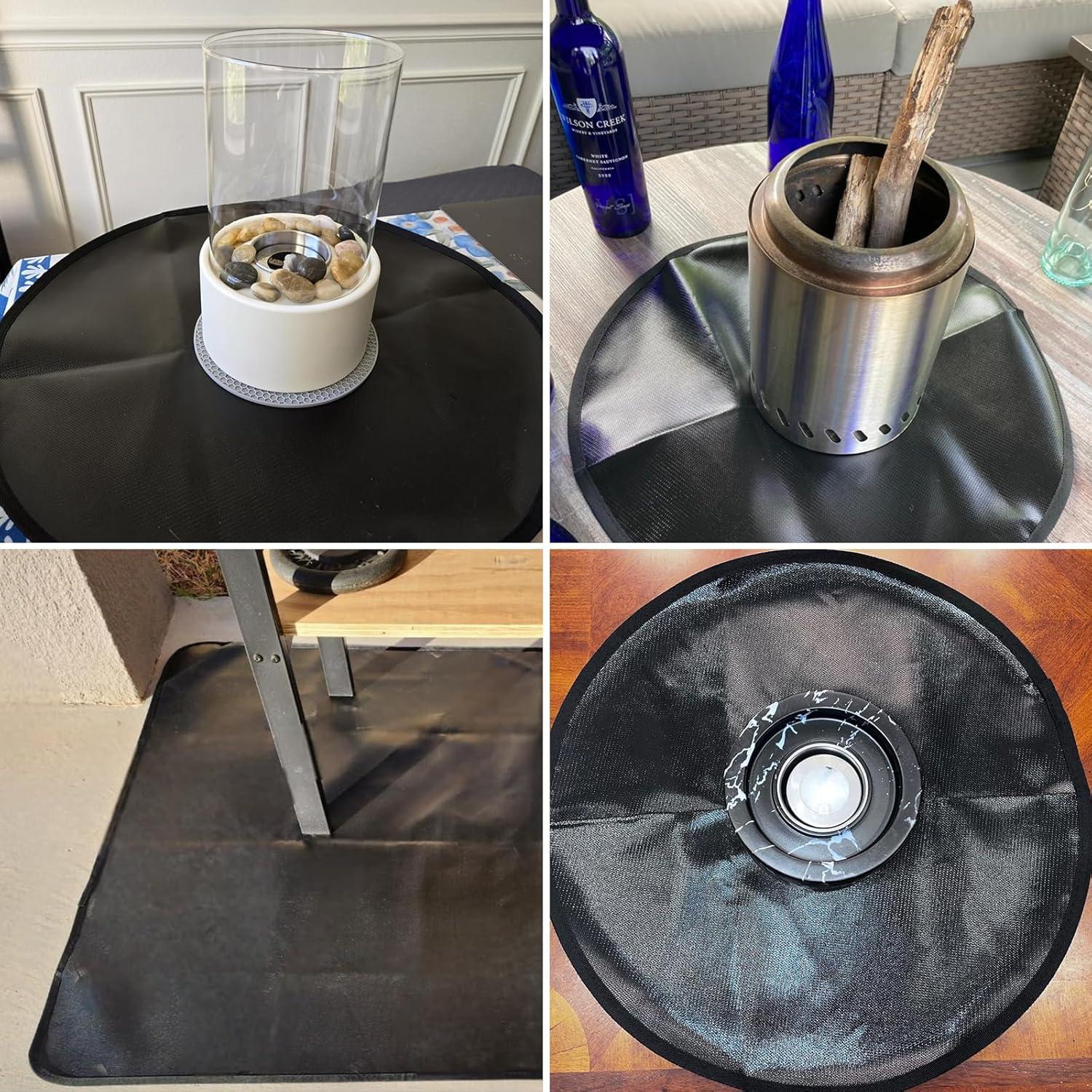 Mat de Fuego ZCHLPTZUP 50.8 cm Resistente al Calor para BBQ