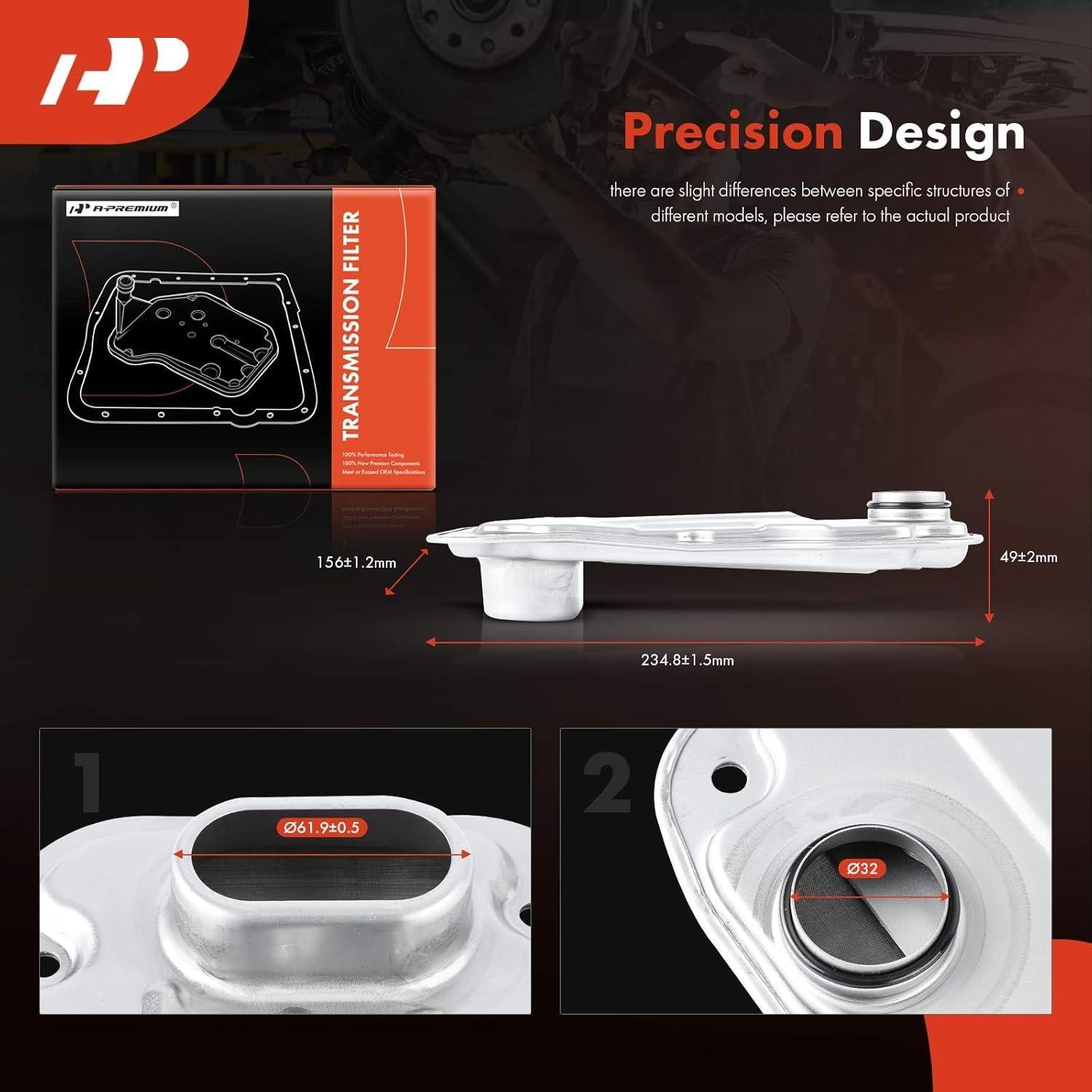 Filtro de aceite de transmisión automática A-Premium para Toyota