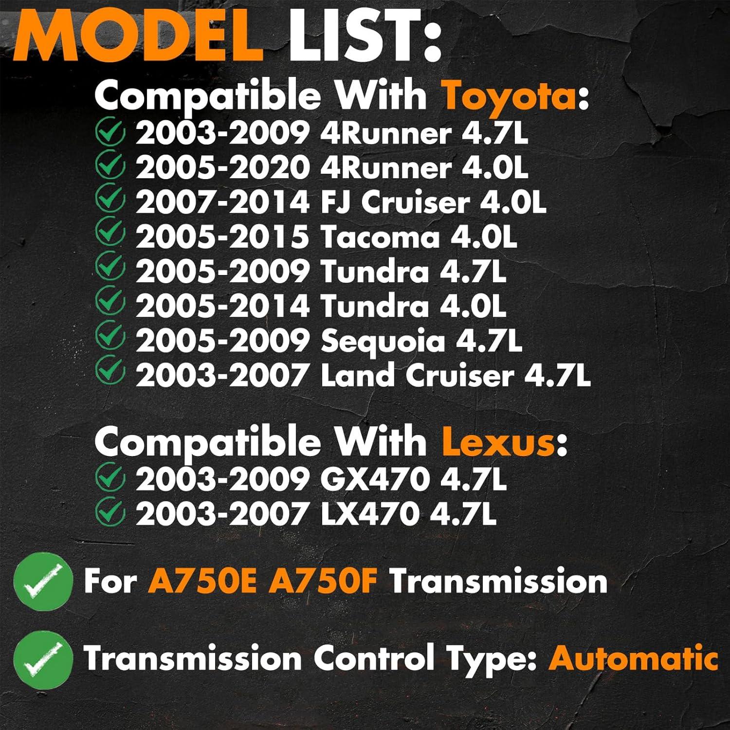 Kit de Filtro de Transmisión Automática MEMOEO A750E A750F