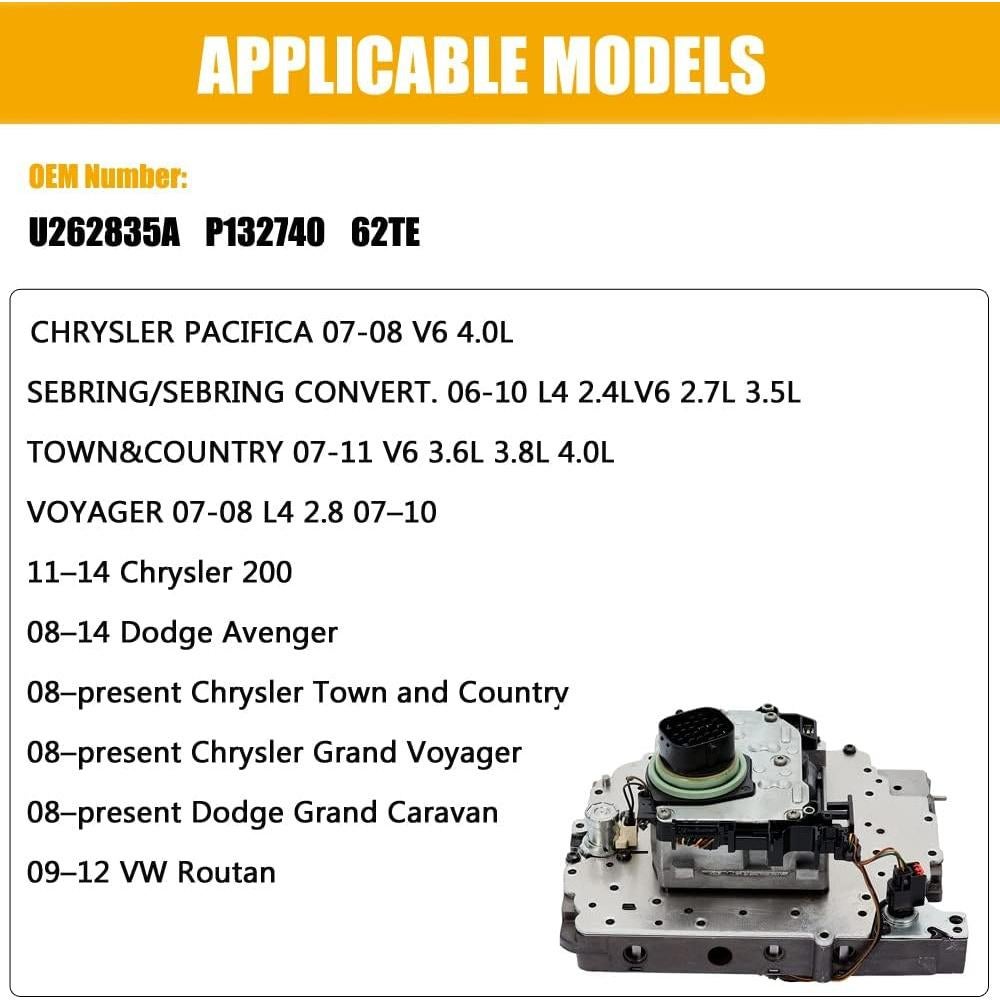 Cuerpo de Válvula 62TE YYCKE Compatible Dodge Chrysler