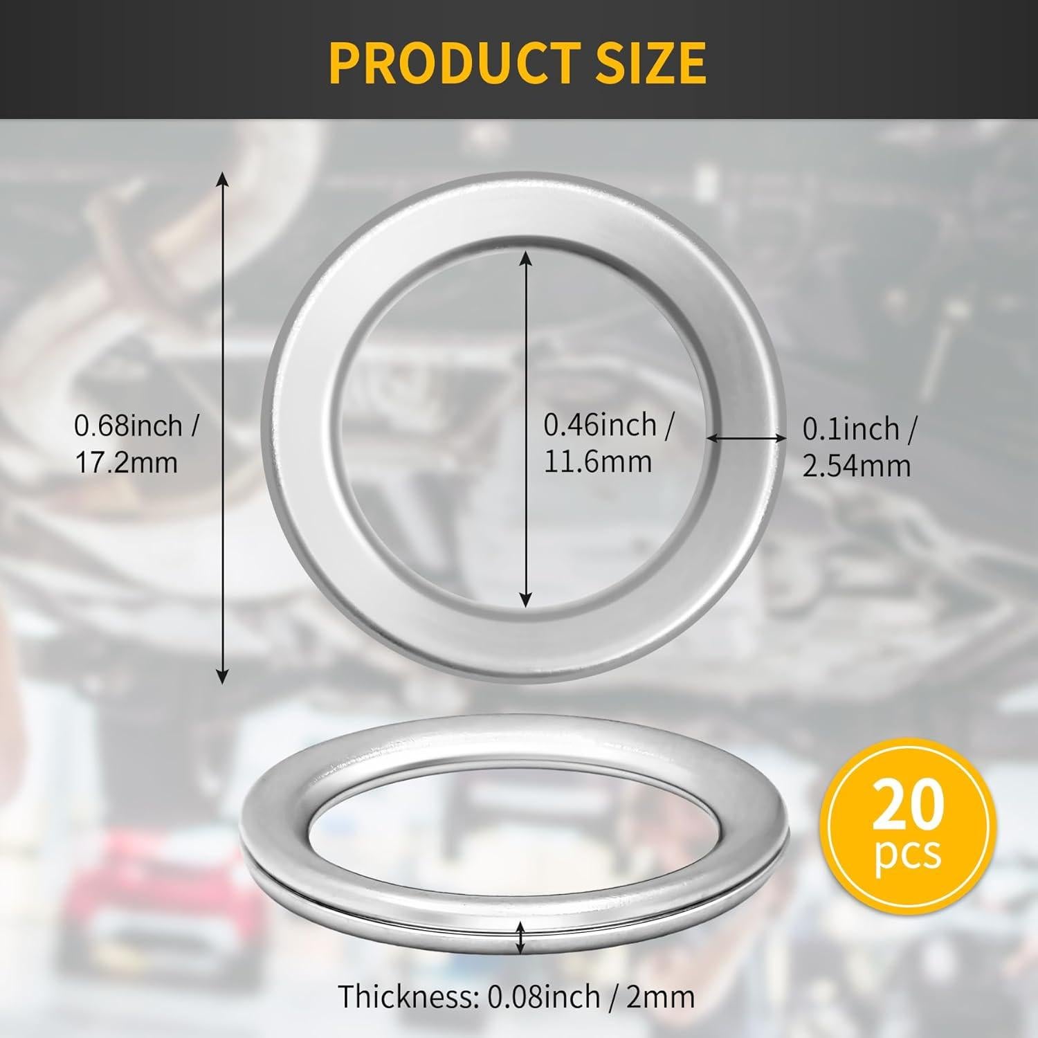 20 Juntas de Drenaje de Transmisión Luxlead 17mm para Toyota Lexus
