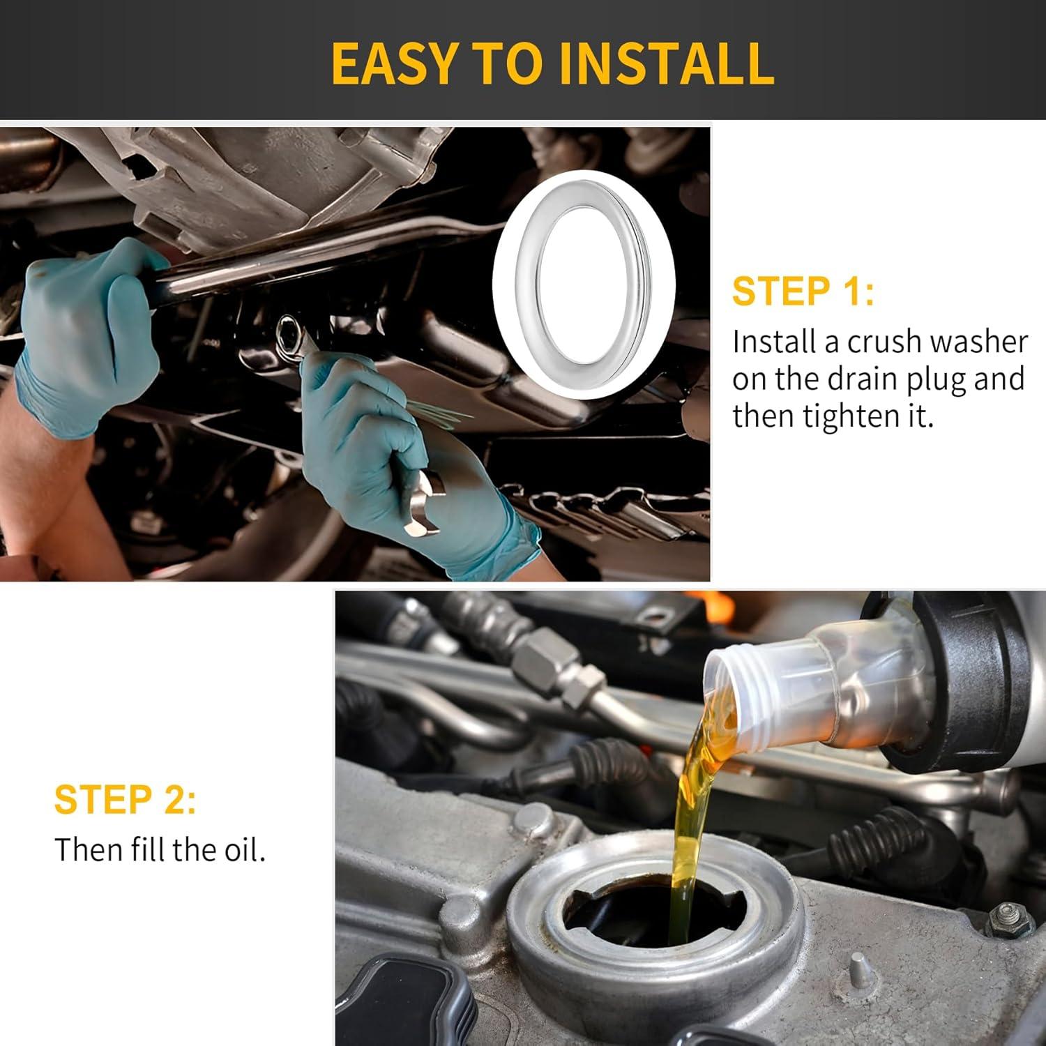 20 Juntas de Drenaje de Transmisión Luxlead 17mm para Toyota Lexus