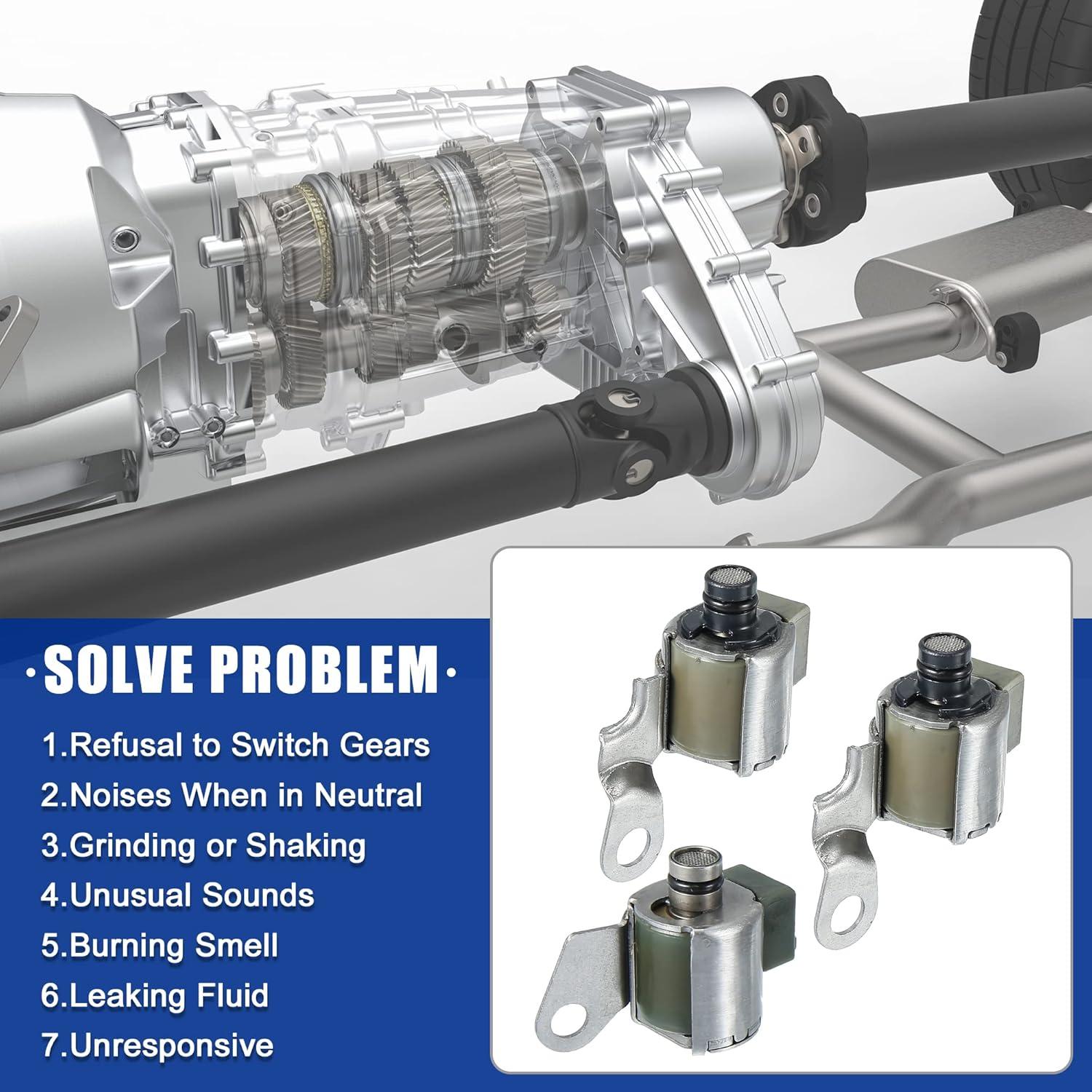 Kit de Solenoides de Transmisión X AUTOHAUX A340E A340F 3PCS