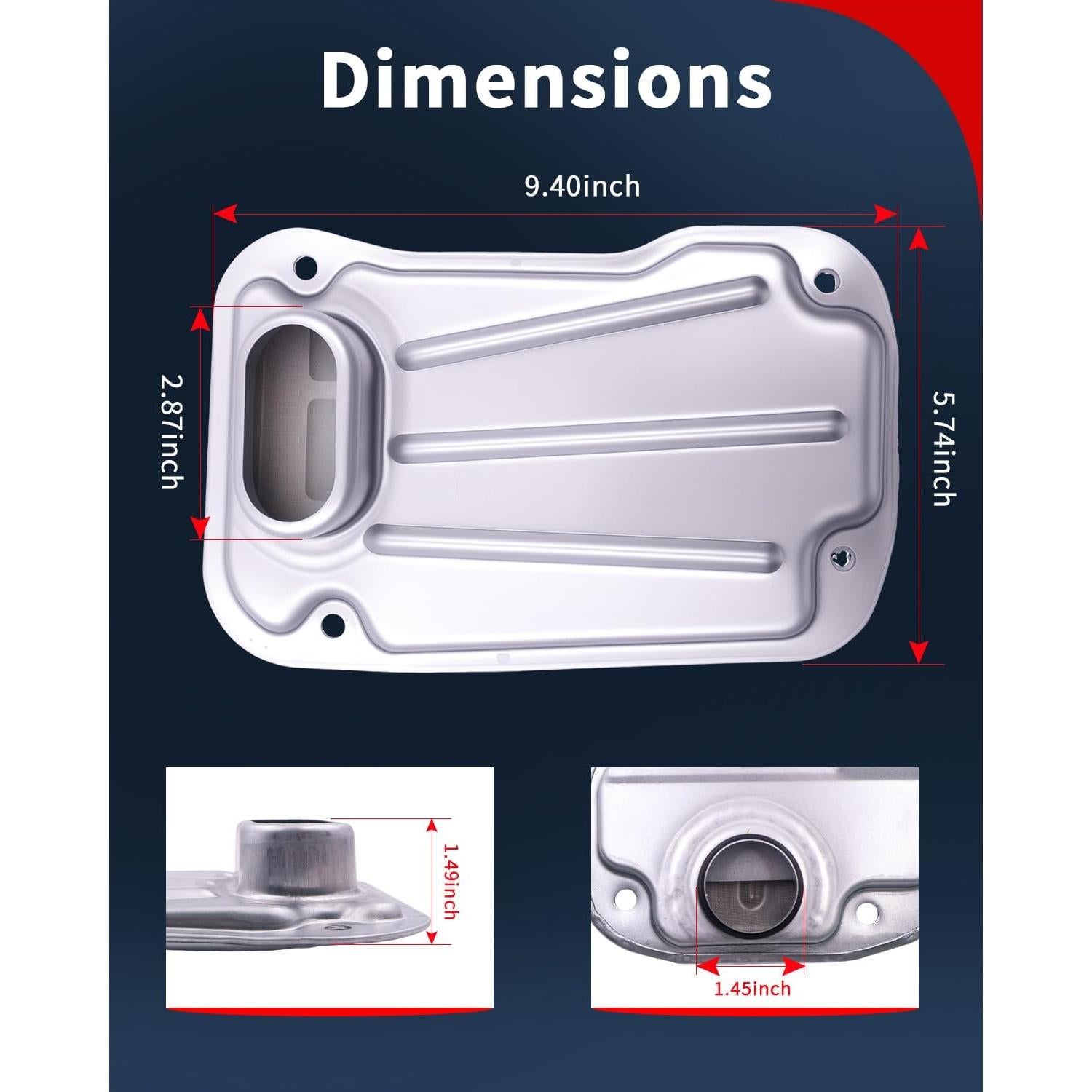 Kit de Filtro y Junta de Transmisión Automática VEHICODE VCTFTYA001