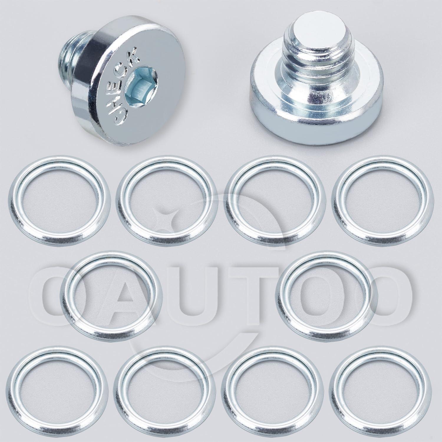 Kit 12 Tapones de Drenaje Automático OAUTOO para Toyota y Lexus