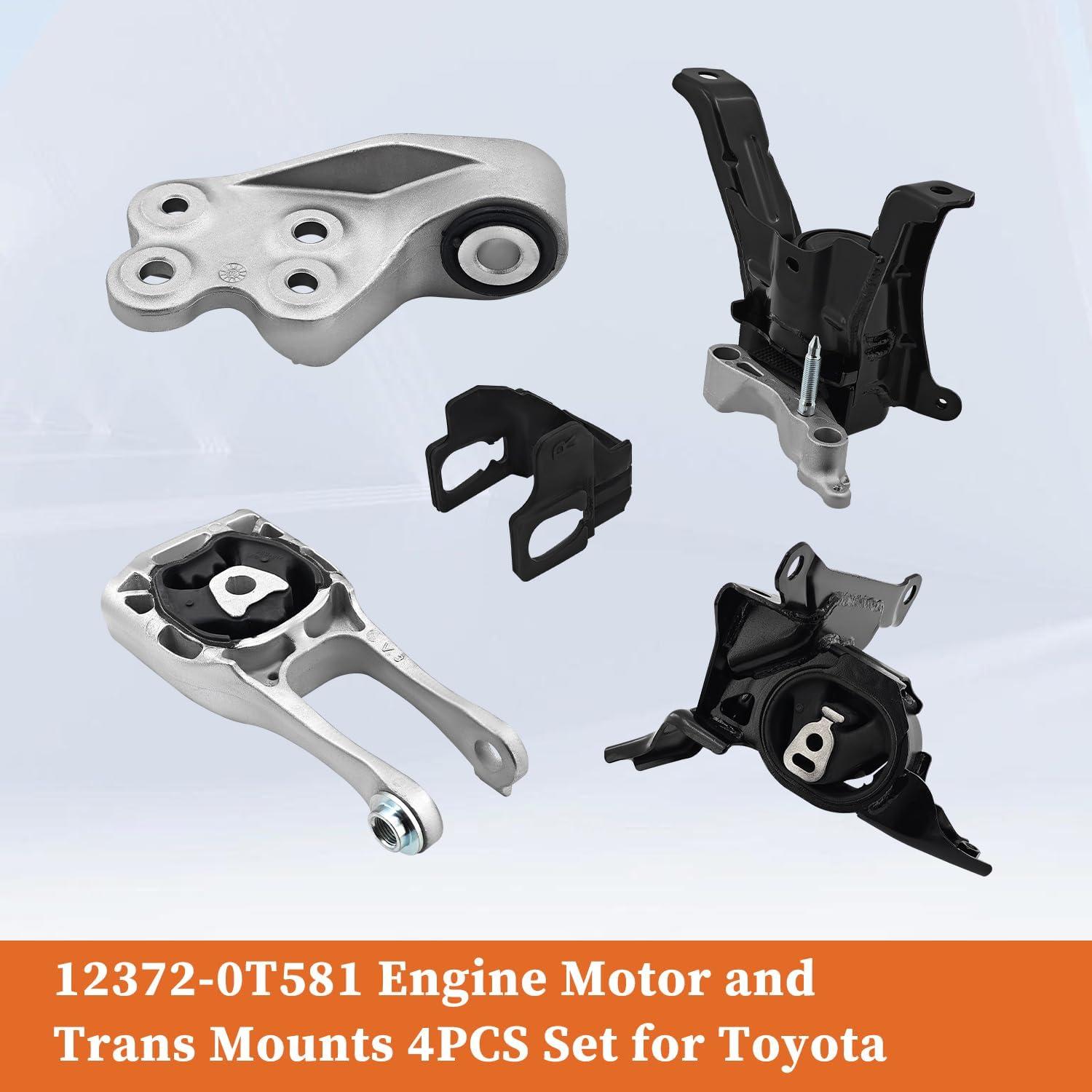 Juego de 4 Soportes de Motor y Transmisión Yainetan para Toyota C-HR 2018-2022