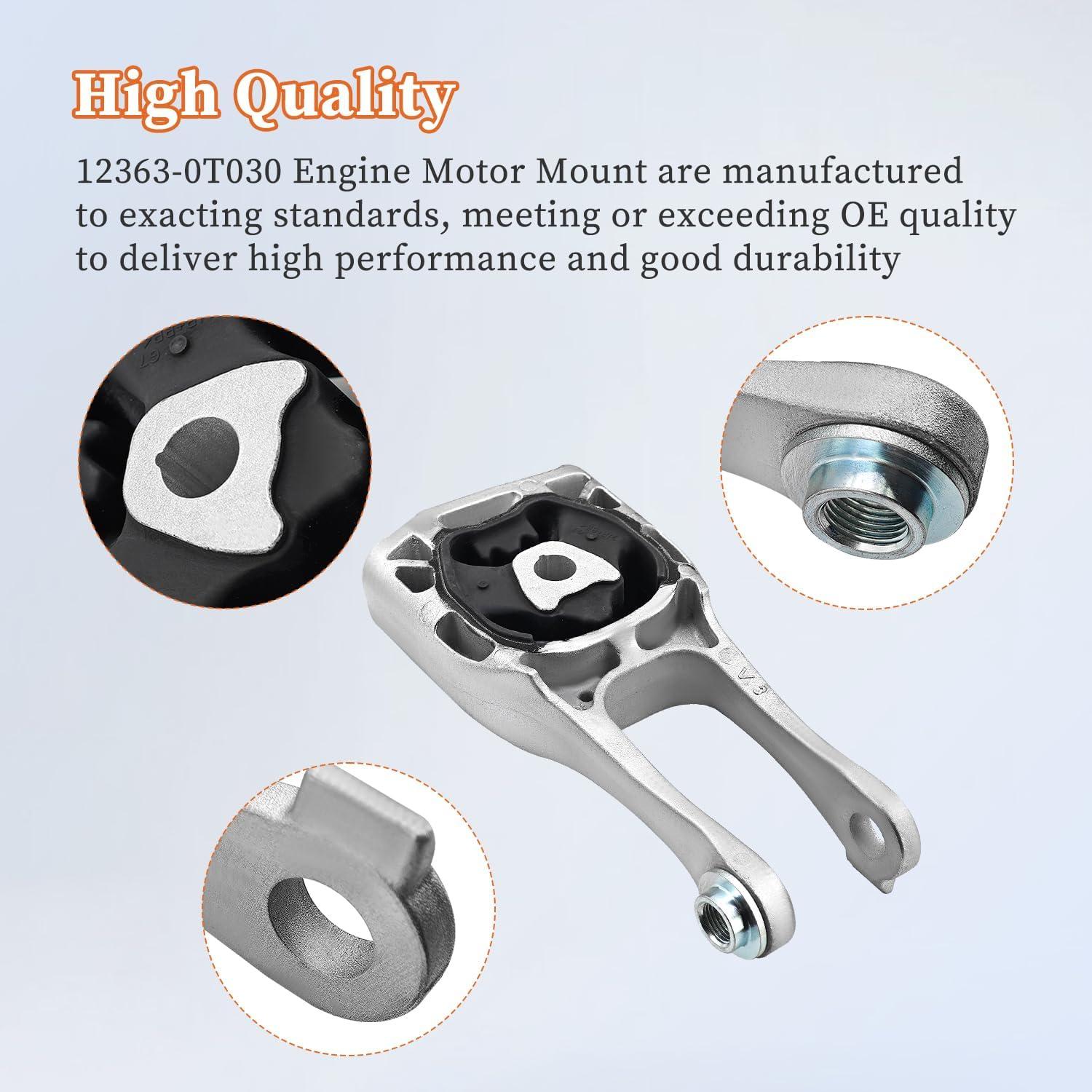 Juego de 4 Soportes de Motor y Transmisión Yainetan para Toyota C-HR 2018-2022