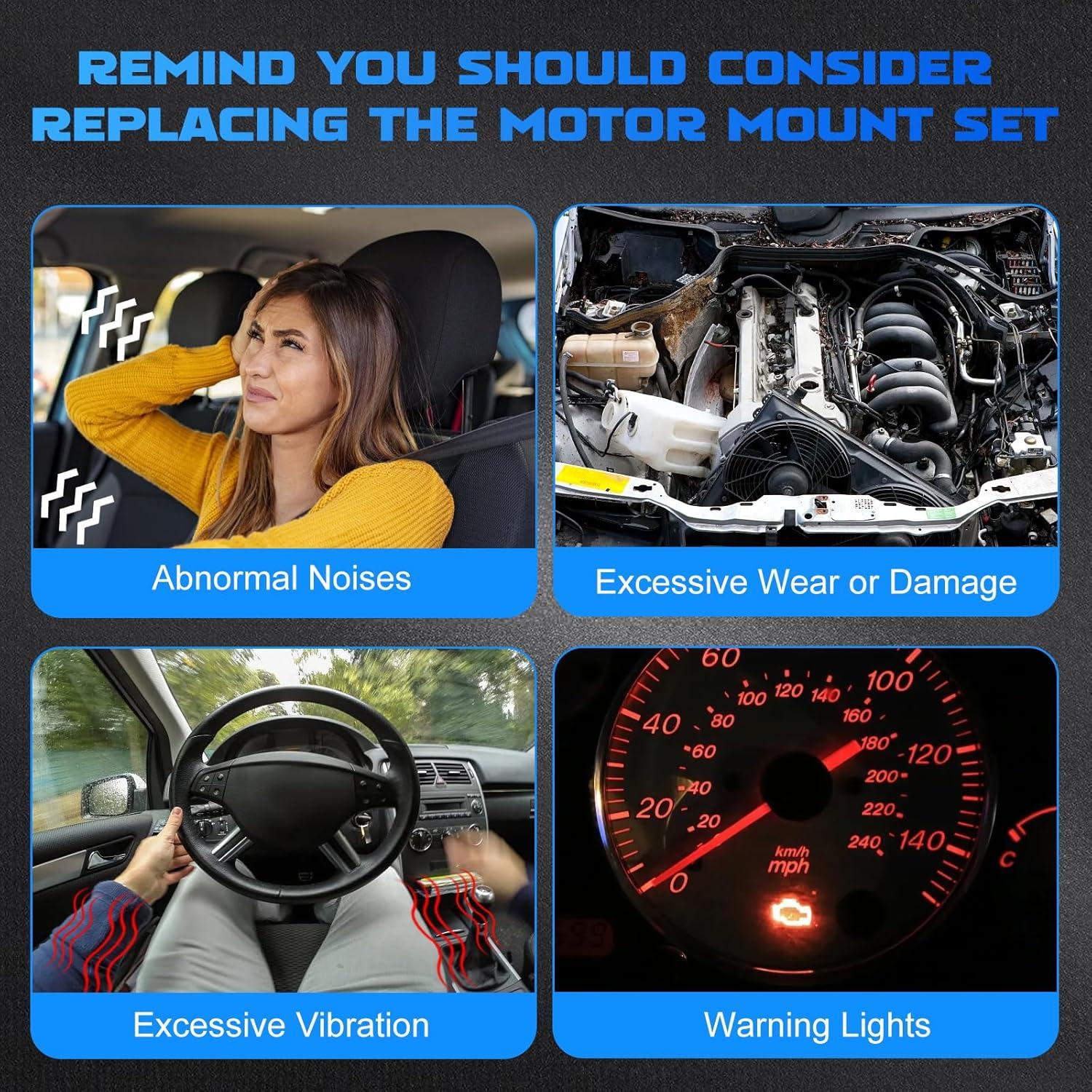 Kit de Montaje de Motor YOMALL 4Pcs para Camry 2.4L 2002-2006