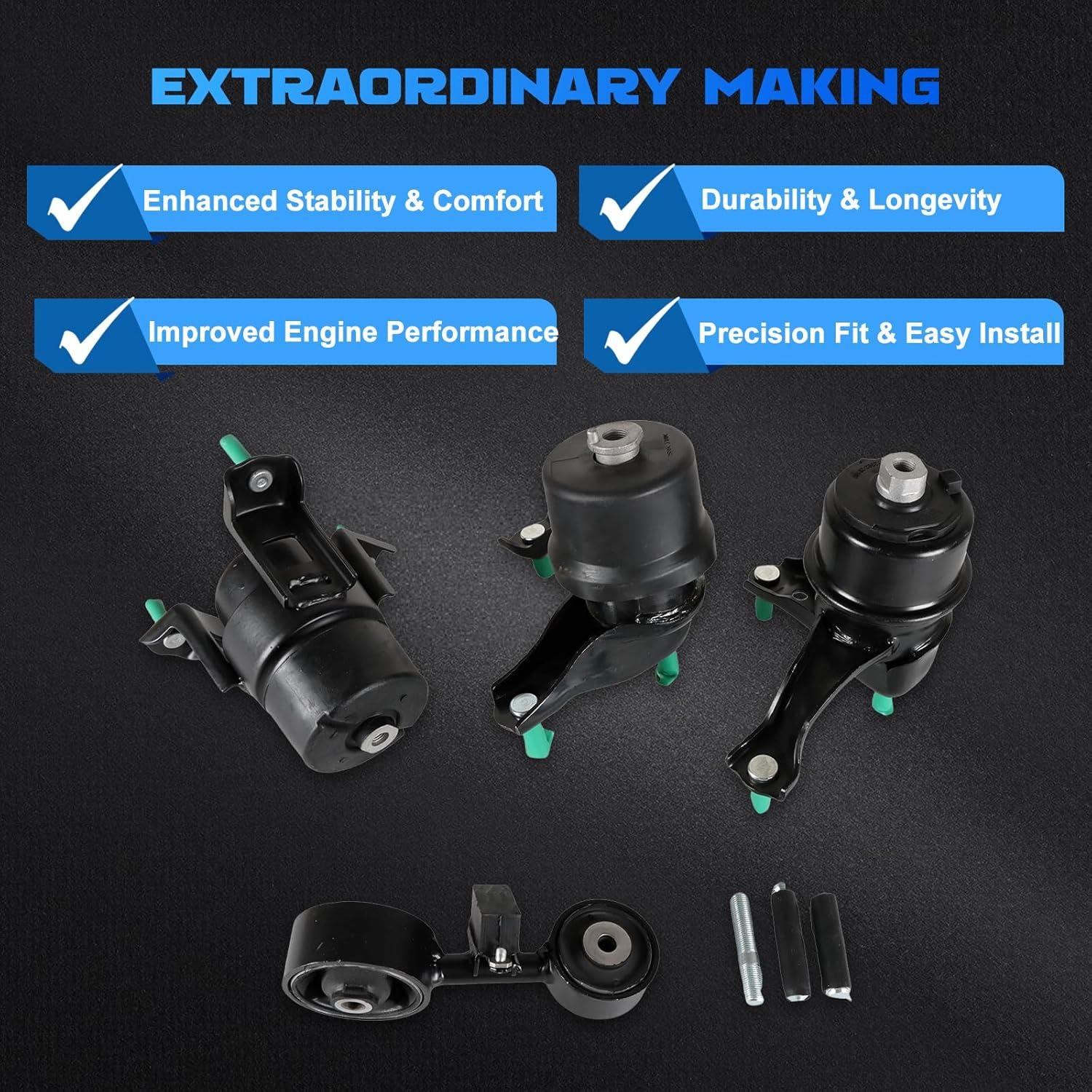 Kit de Montaje de Motor YOMALL 4Pcs para Camry 2.4L 2002-2006