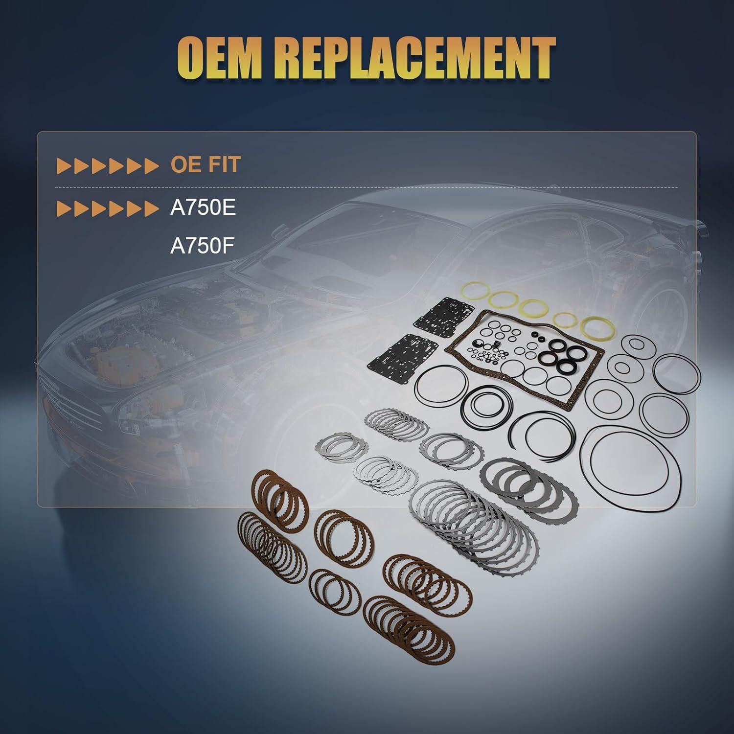 Kit de reconstrucción transmisión A750E A750F Bulubiu para Toyota