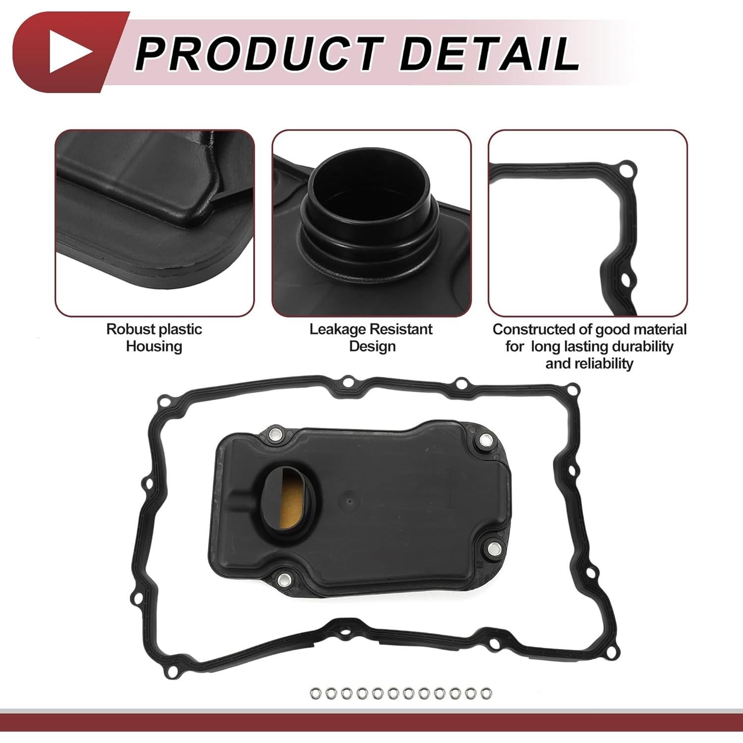 Kit de Junta de Filtro de Transmisión Automática HEROFFIX para Toyota Sequoia 2015-2022