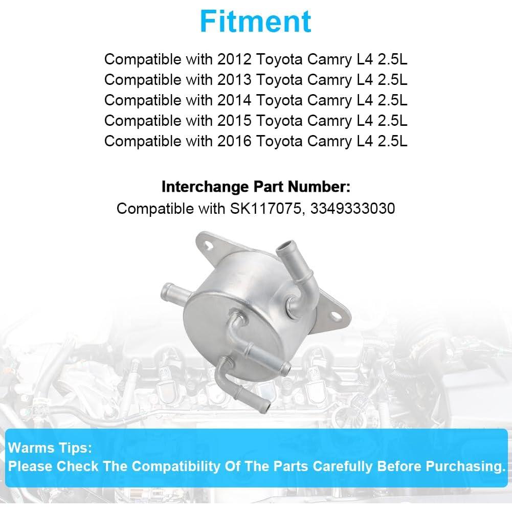 Enfriador de Aceite de Transmisión JDMON para Toyota Camry 2.5L 2012-2016