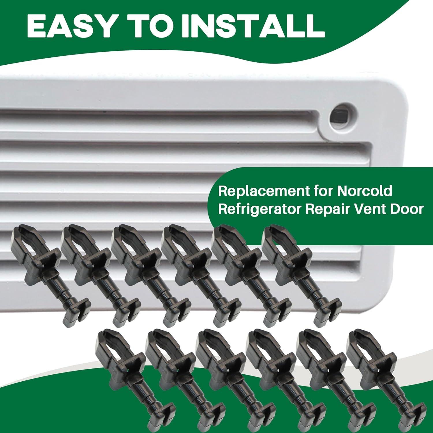 Paquete de 12 Clips de Ventilación Norcold 617772 para Refrigerador RV