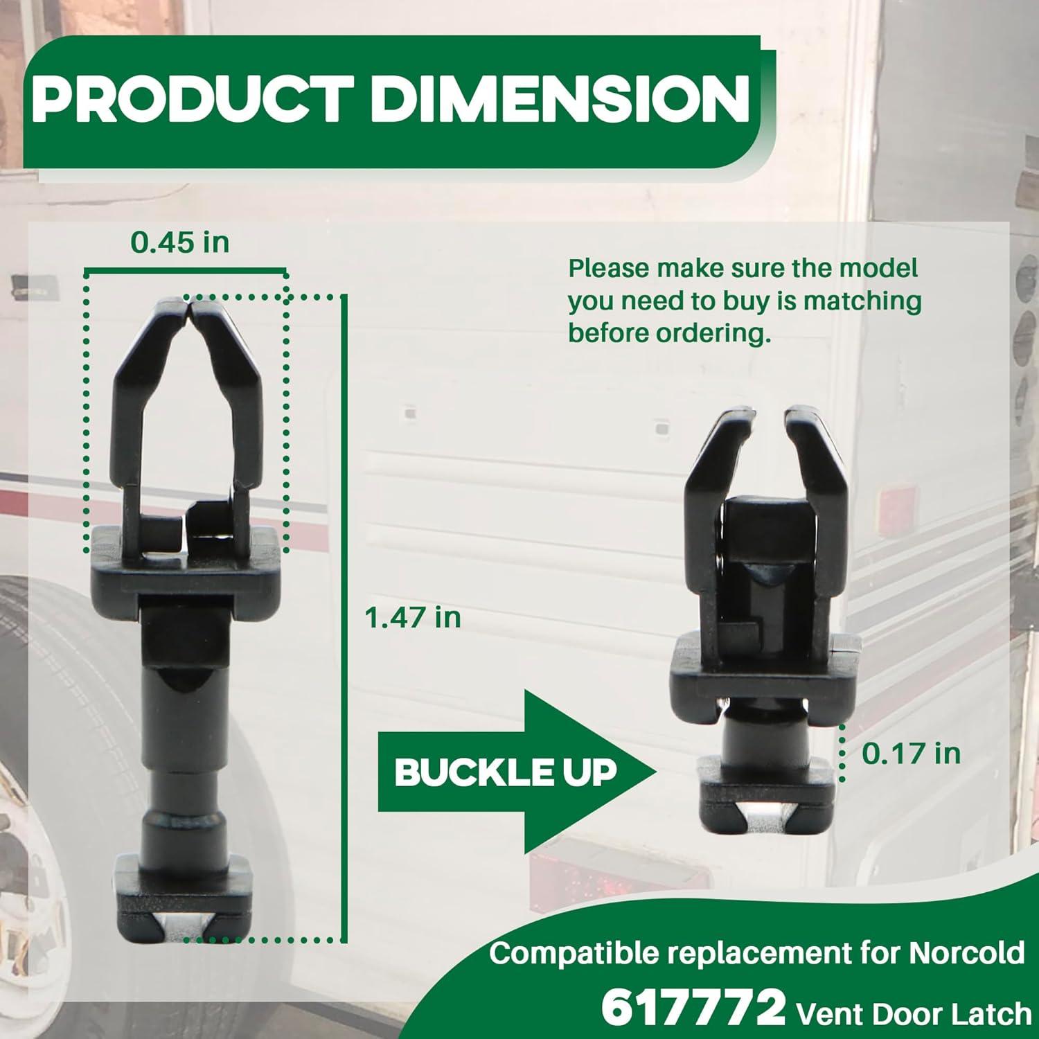 Paquete de 12 Clips de Ventilación Norcold 617772 para Refrigerador RV