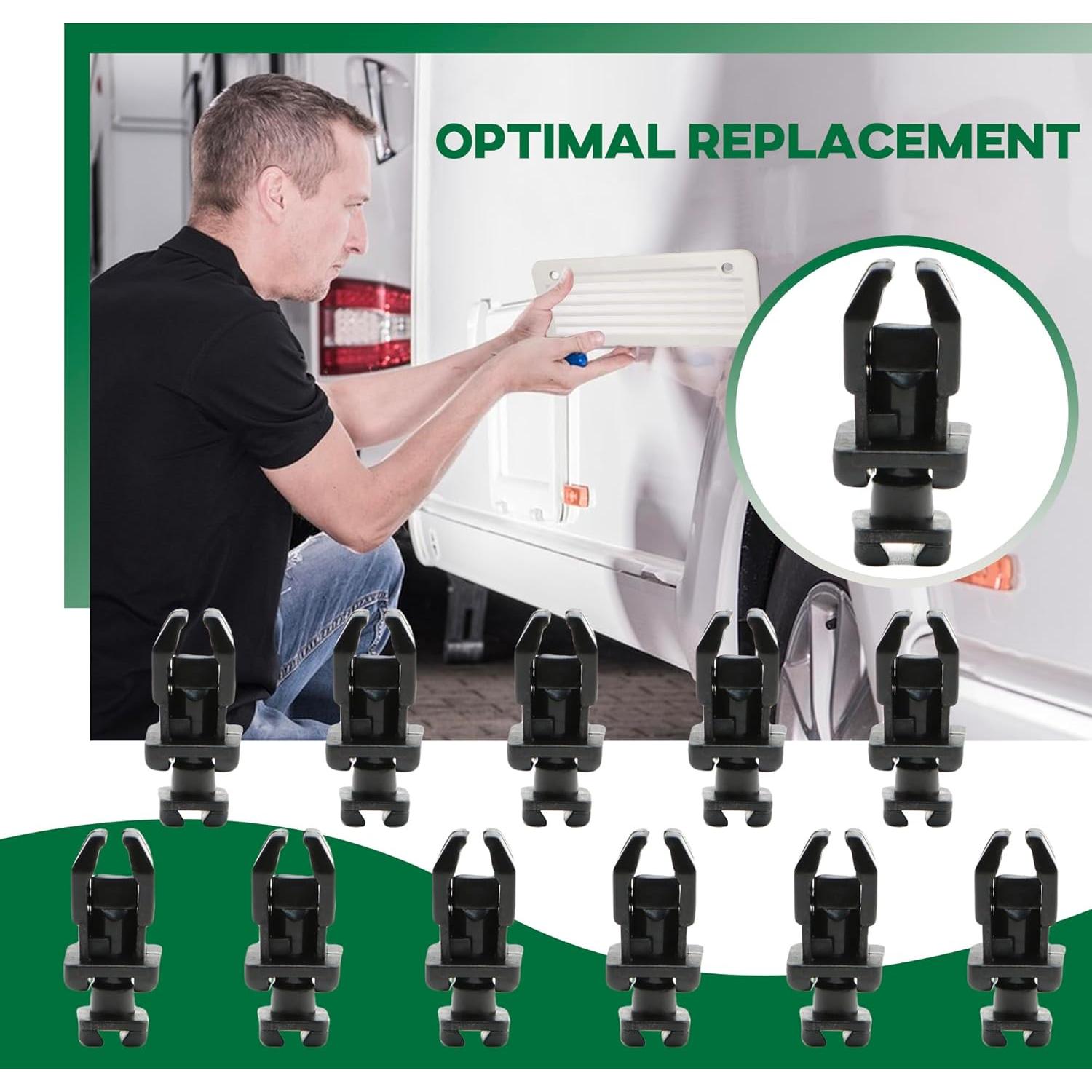 Paquete de 12 Clips de Ventilación Norcold 617772 para Refrigerador RV