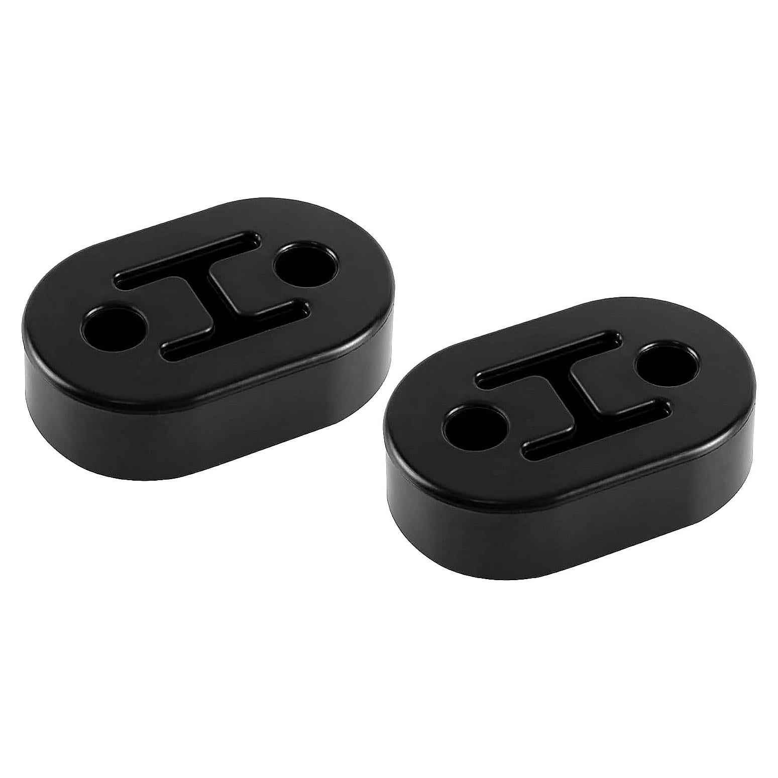 Soporte de Escape de Goma SINGARO 2PCS Negro 7.34x4.73cm