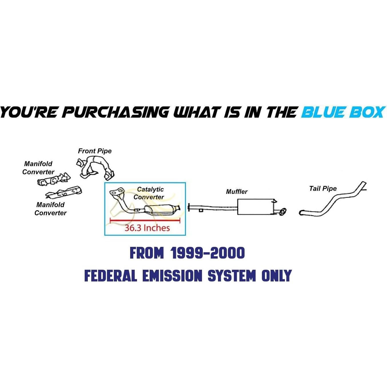 Catalítico trasero Escape del Noreste para Toyota 4Runner 3.4L