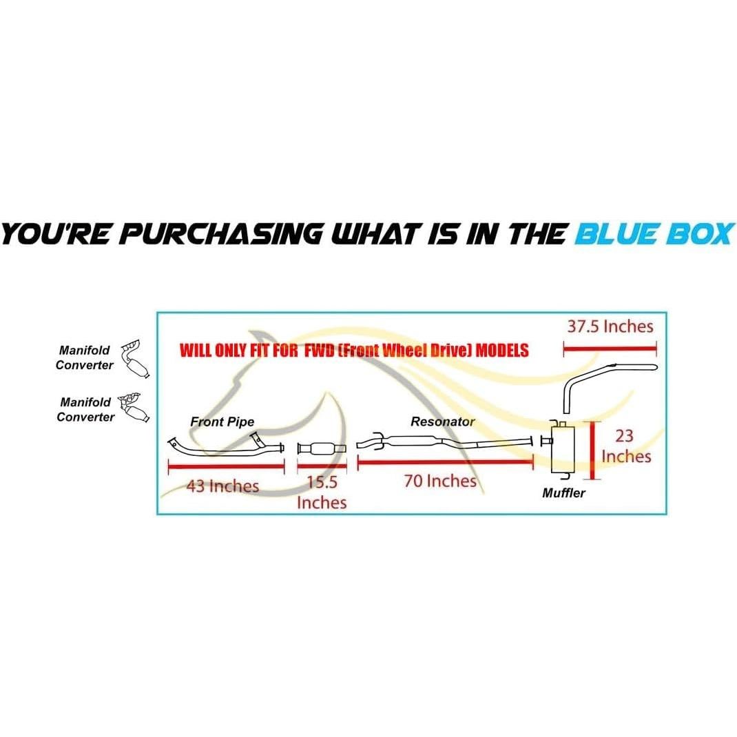 Sistema de Escape EPA Acero Inoxidable Northeastern Toyota Sienna 2004-2006