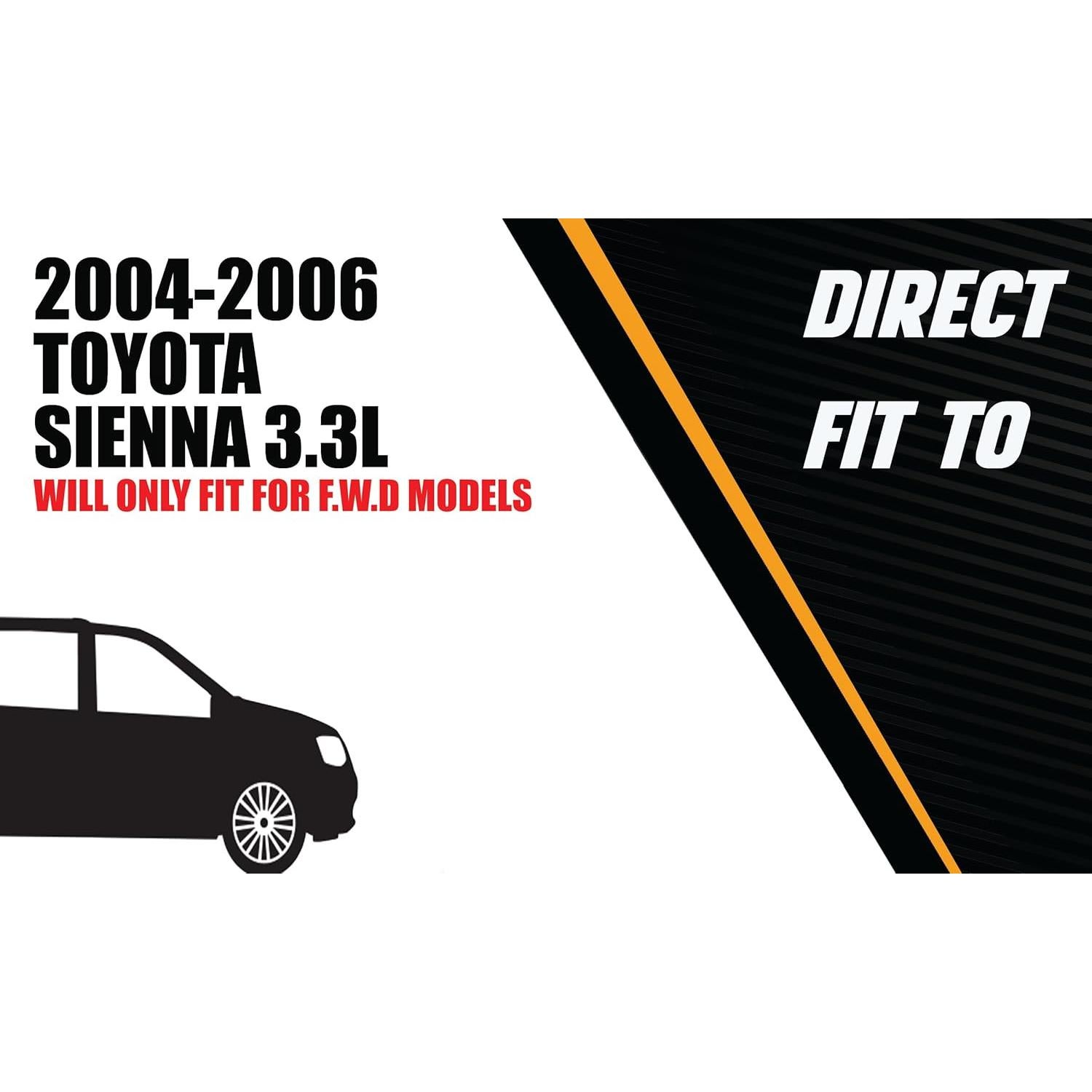 Sistema de Escape EPA Acero Inoxidable Northeastern Toyota Sienna 2004-2006