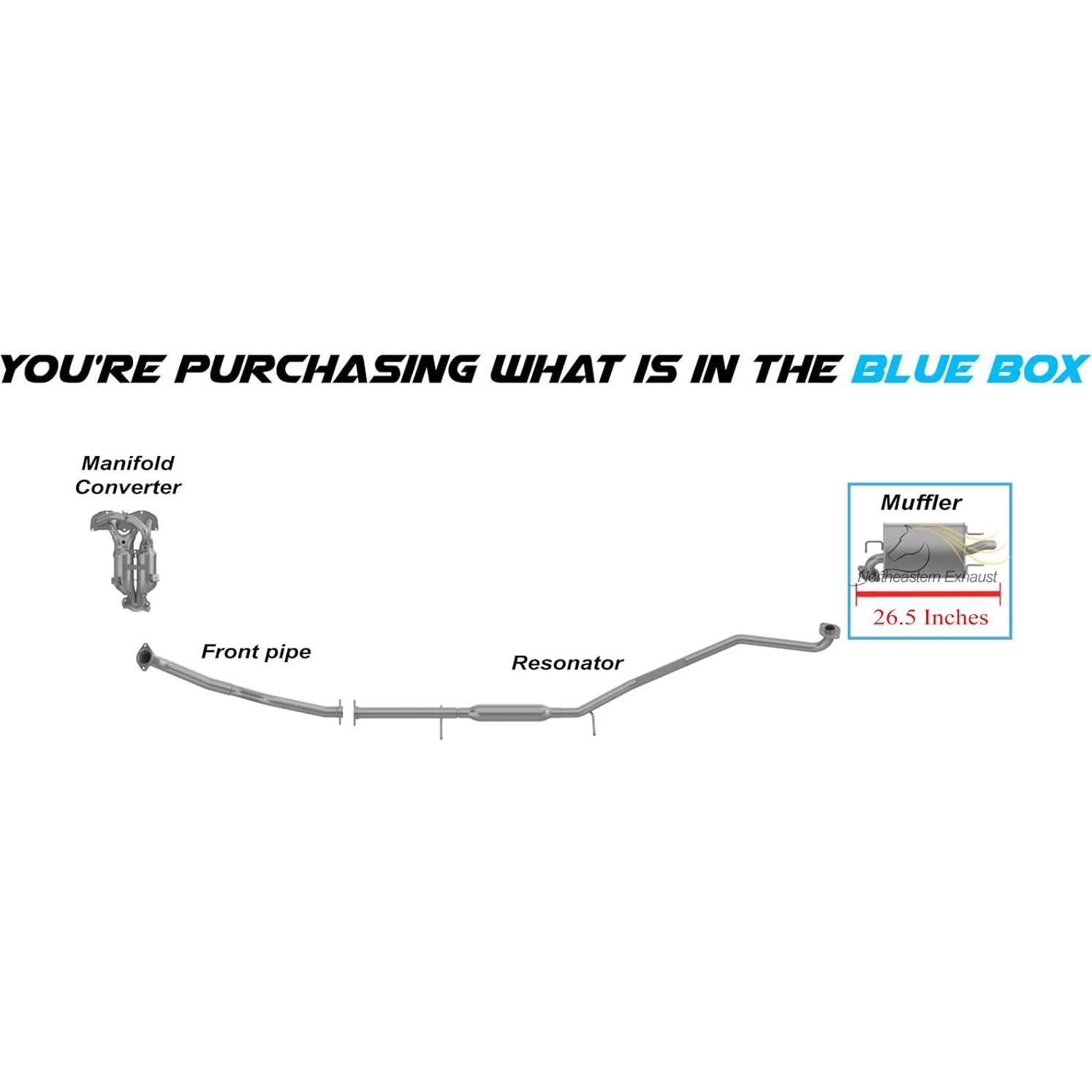 Silenciador trasero Escape Northeastern Toyota Highlander 2001-2003